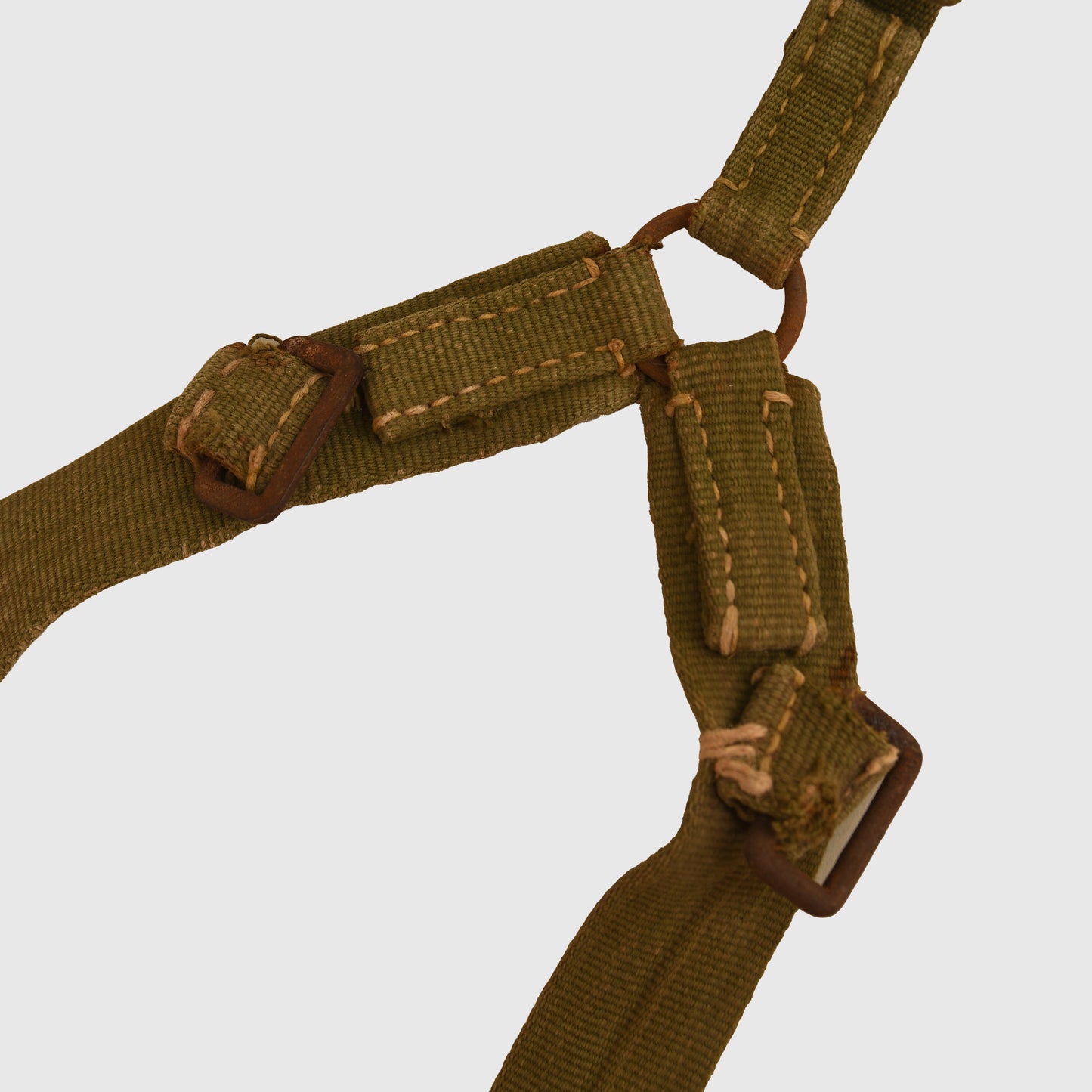 German WWII Tropical Rare Early Green Y-Straps