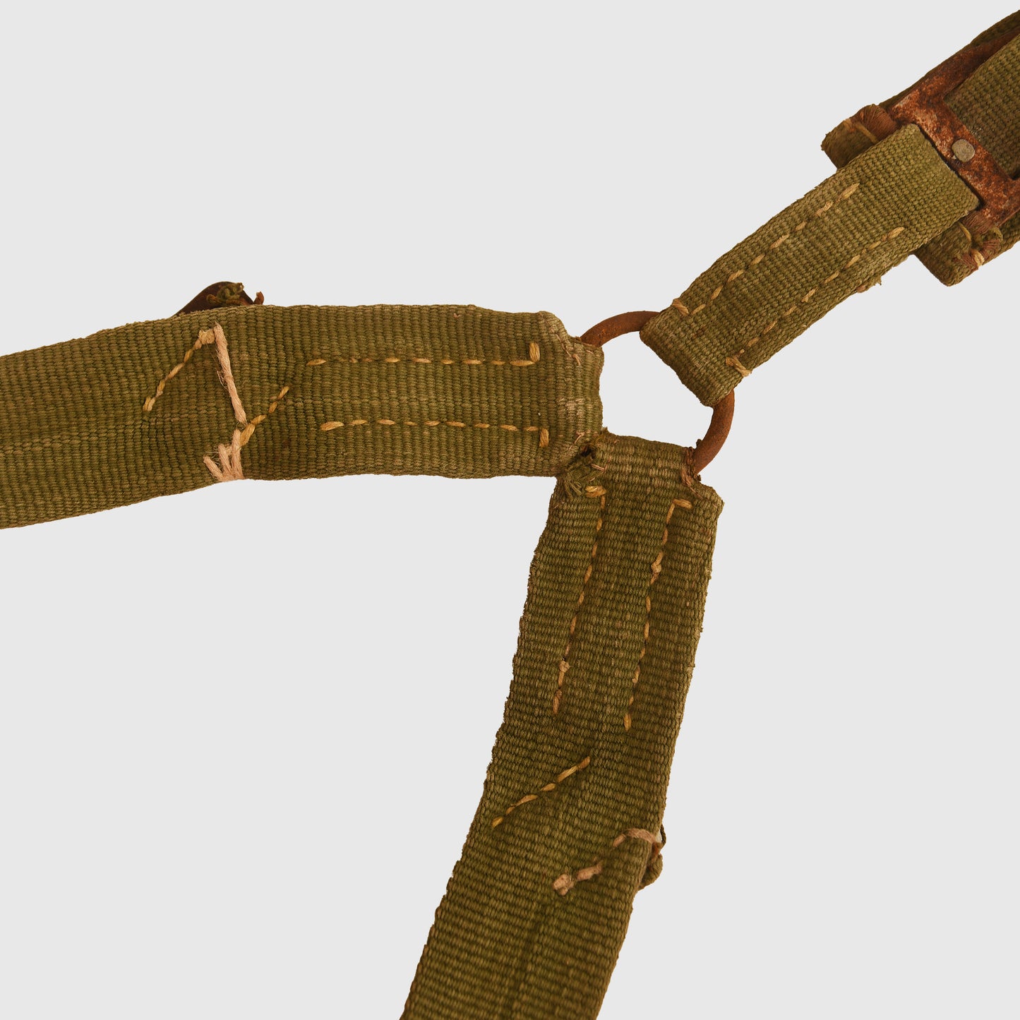 German WWII Tropical Rare Early Green Y-Straps