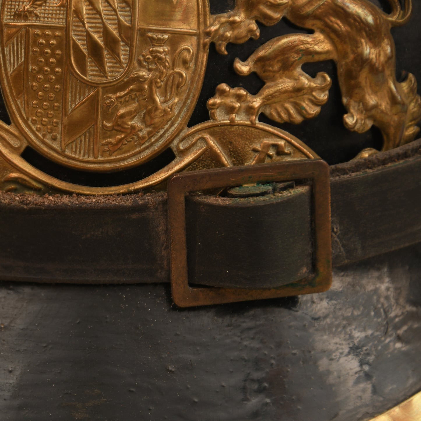 German WWI Fibre-Bodied Bavarian Enlisted Man’s Helmet