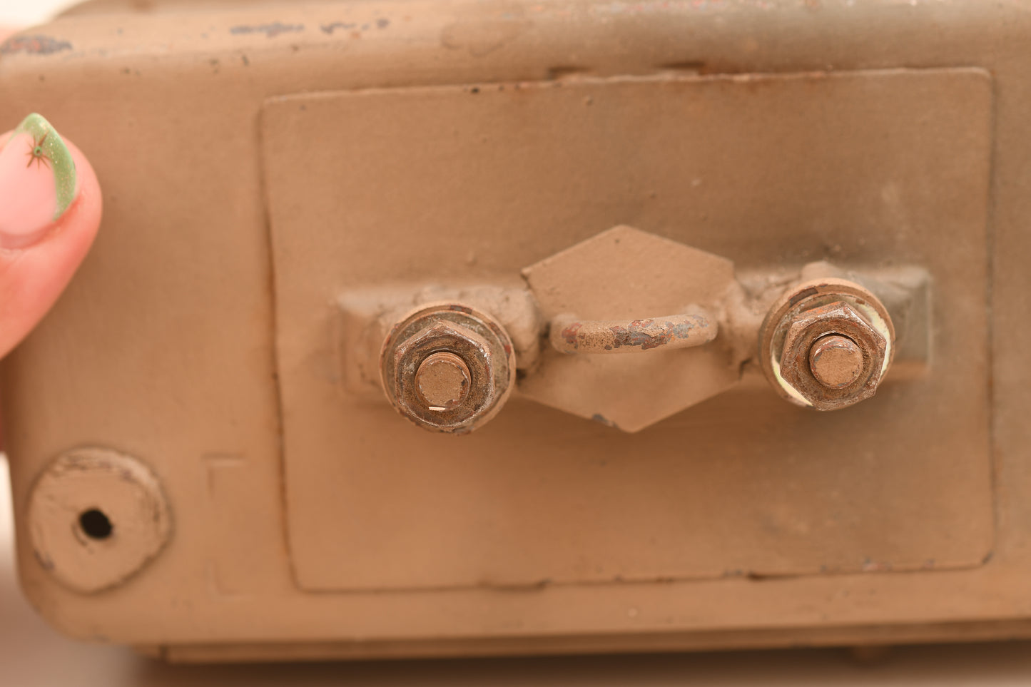 GERMAN WWII NOTEK REAR LIGHT - SEMI CAMOUFLAGED