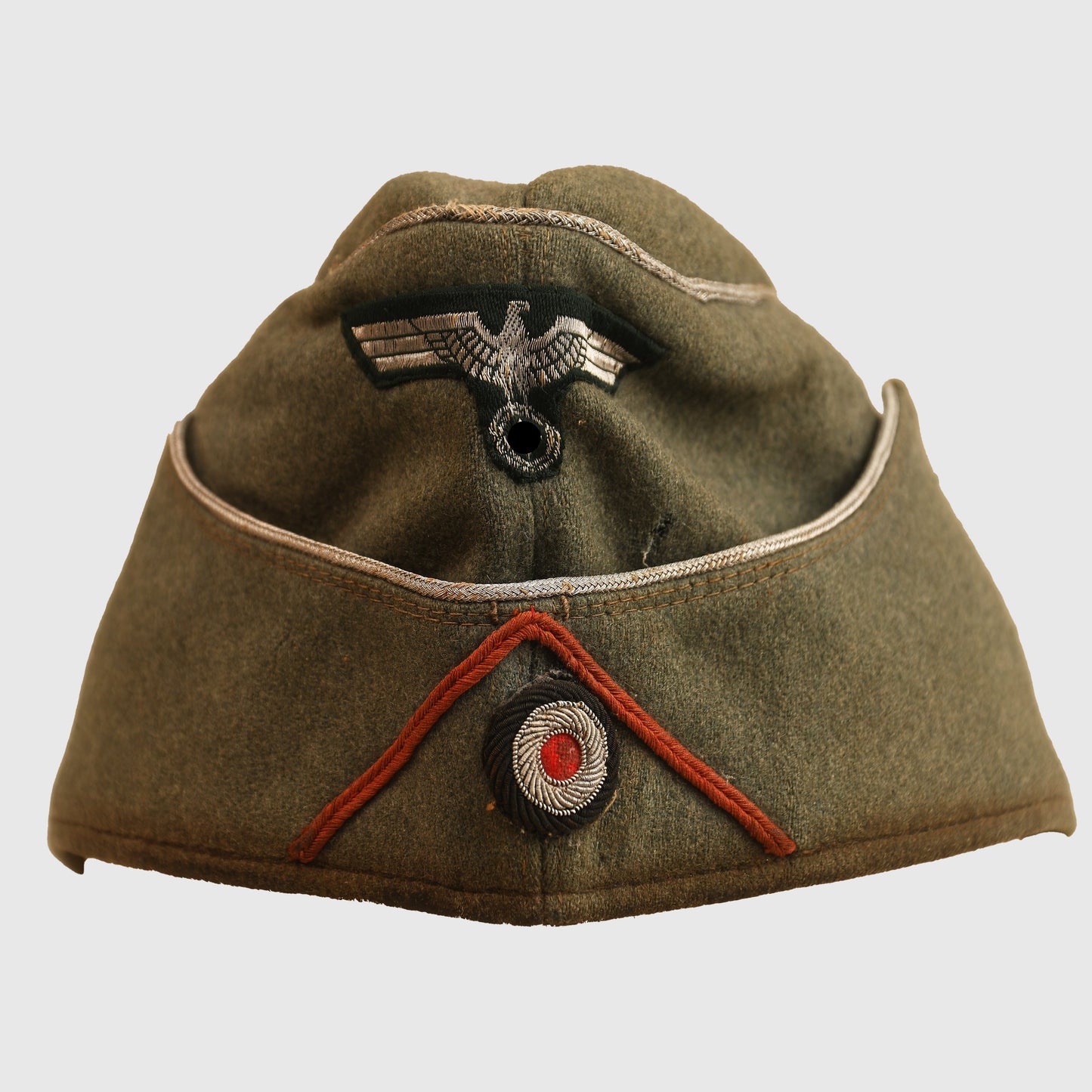 German WWII Panzer Officer’s Overseas Cap