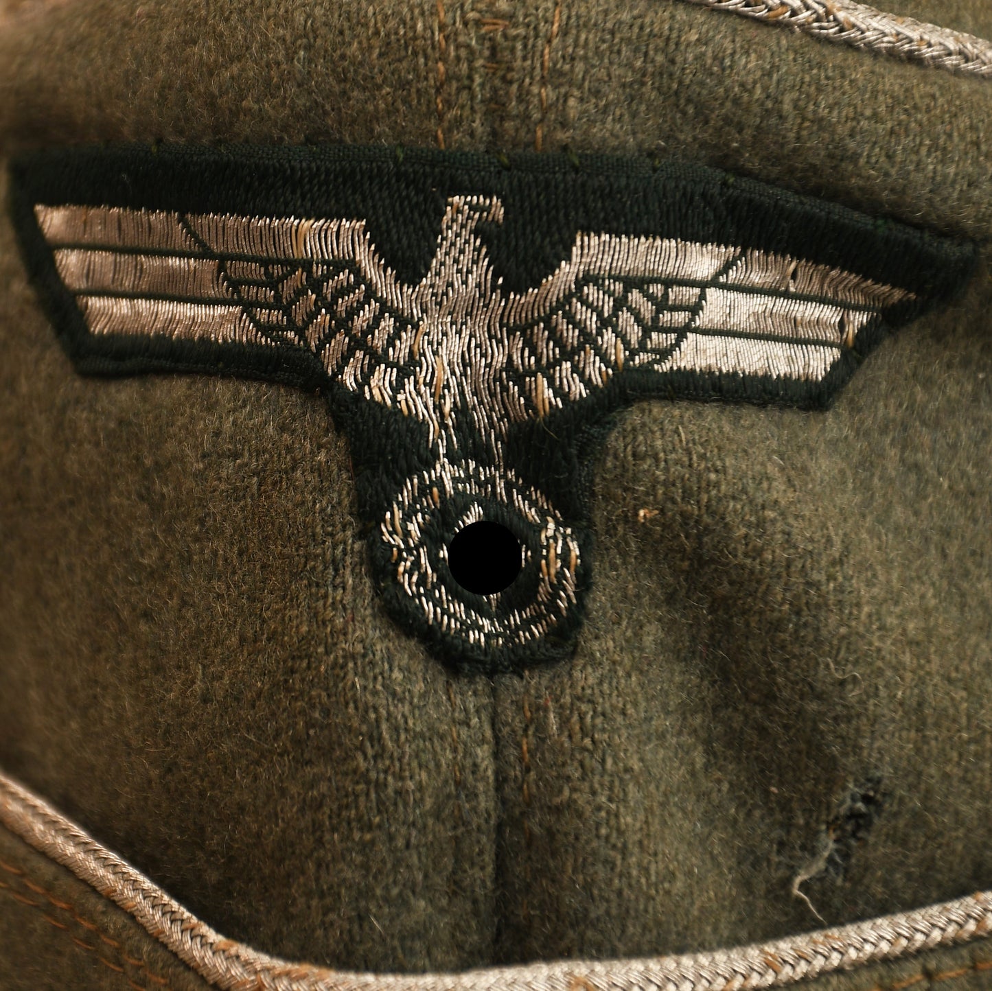 German WWII Panzer Officer’s Overseas Cap