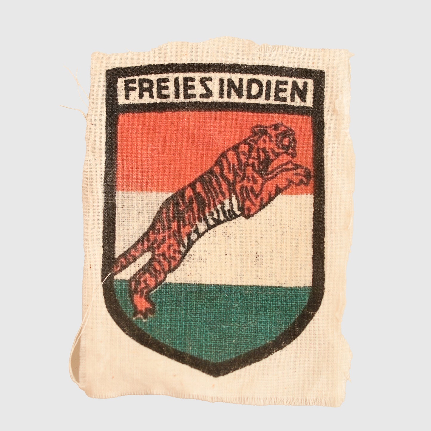 German WWII Indian Volunteer Legion Azad Hind Printed Sleeve Shield