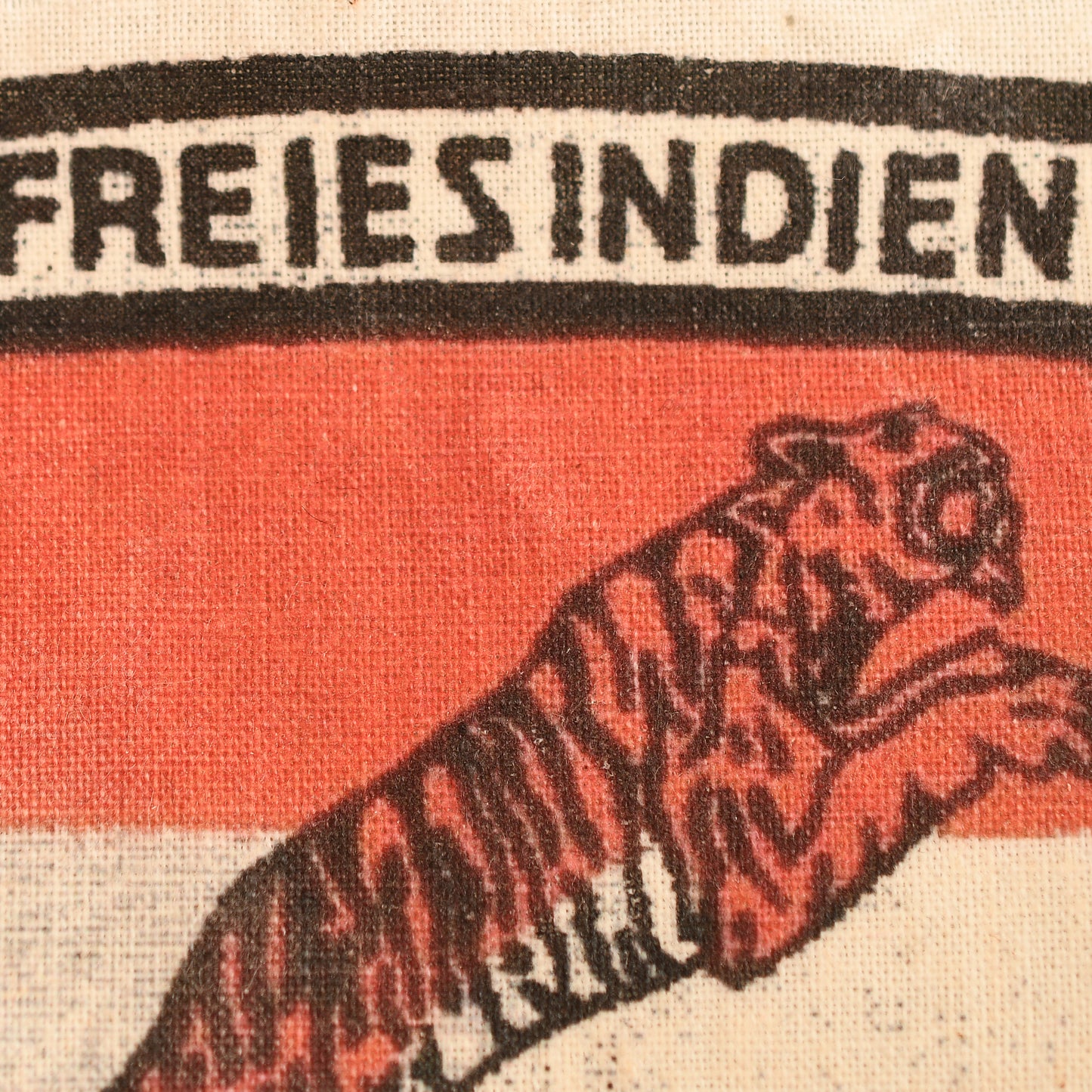 German WWII Indian Volunteer Legion Azad Hind Printed Sleeve Shield