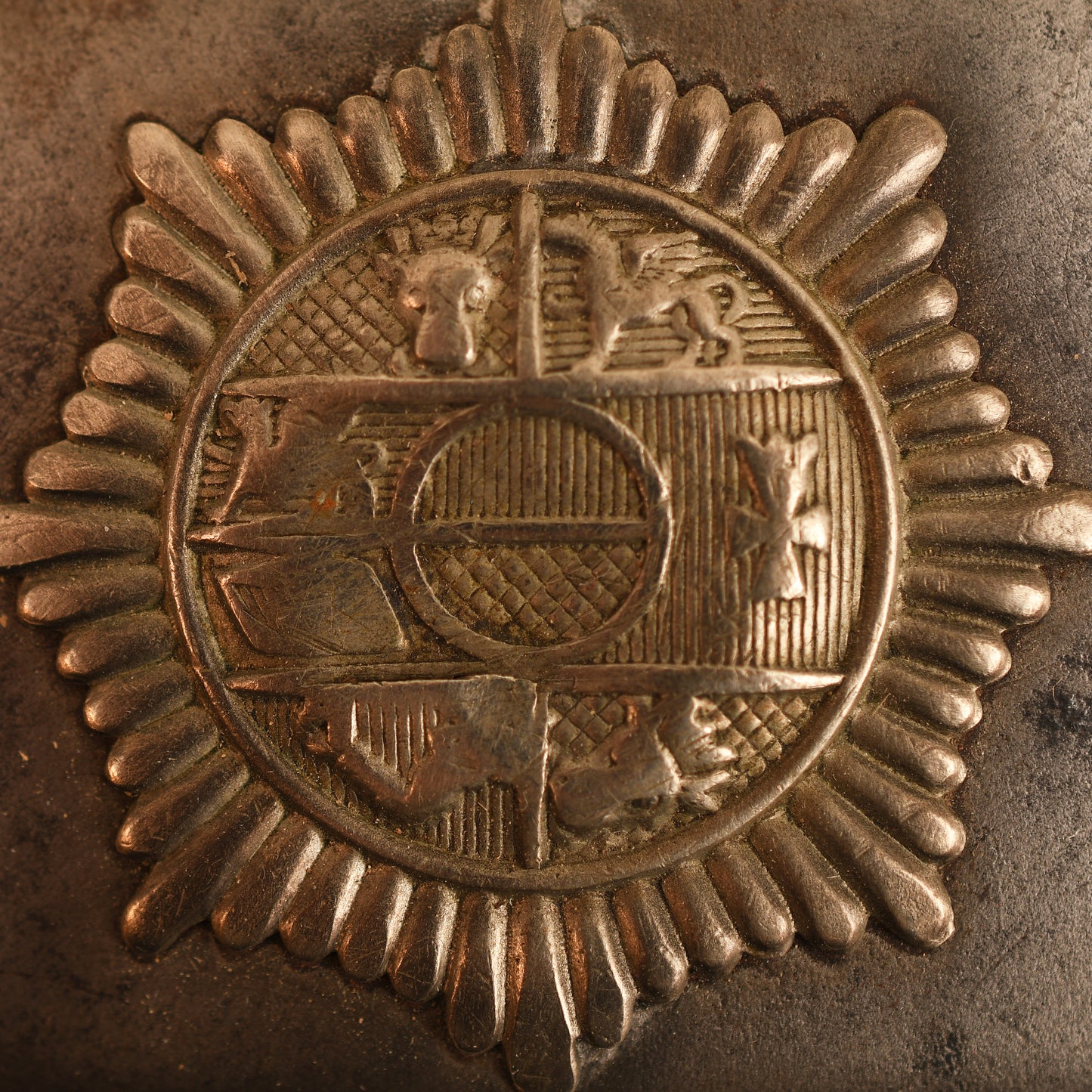 German WWI Mecklenburg Schwerin Enlisted Ranks Steel Belt Buckle