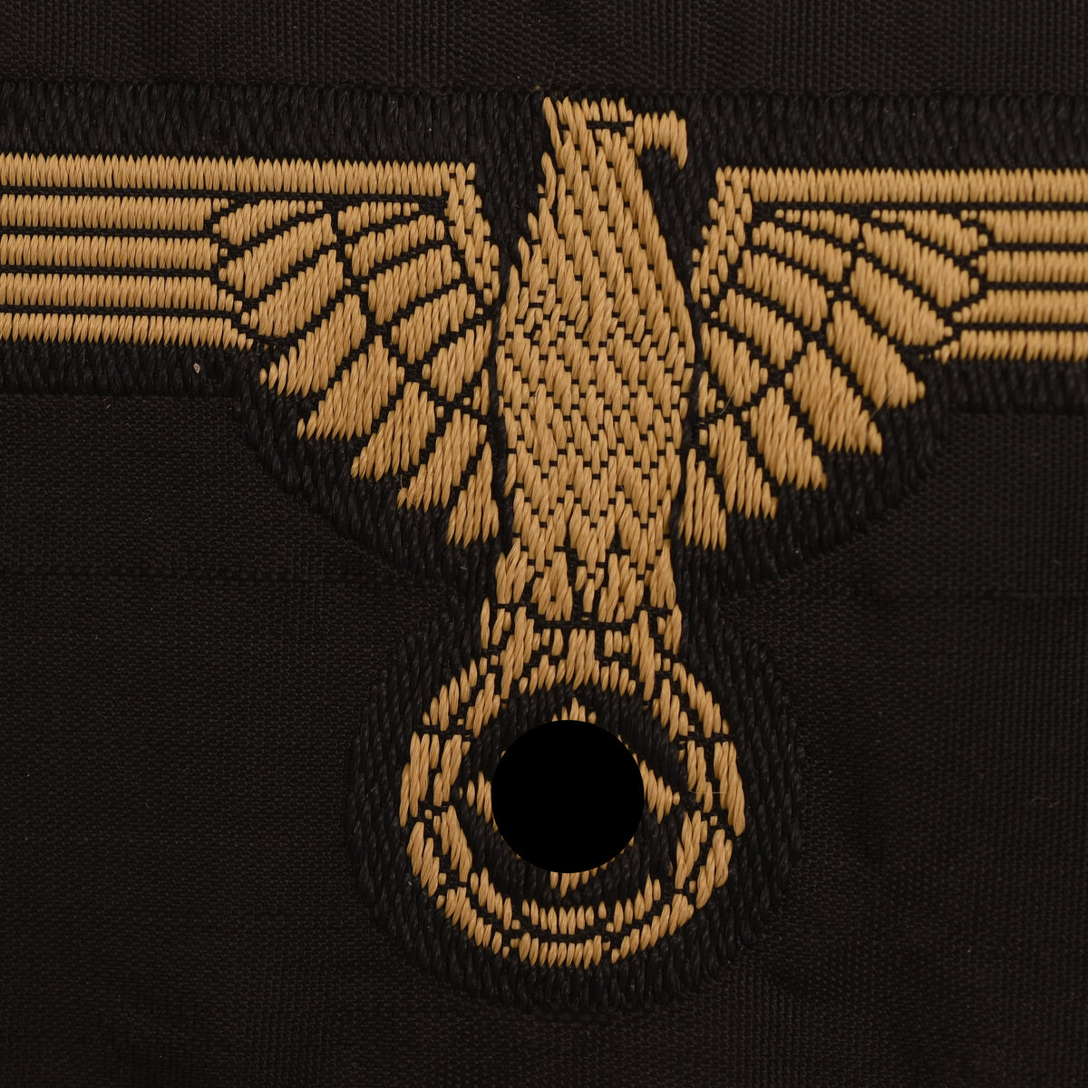 GERMAN WWII WAFFEN SS TROPICAL BEVO WOVEN ARM EAGLE