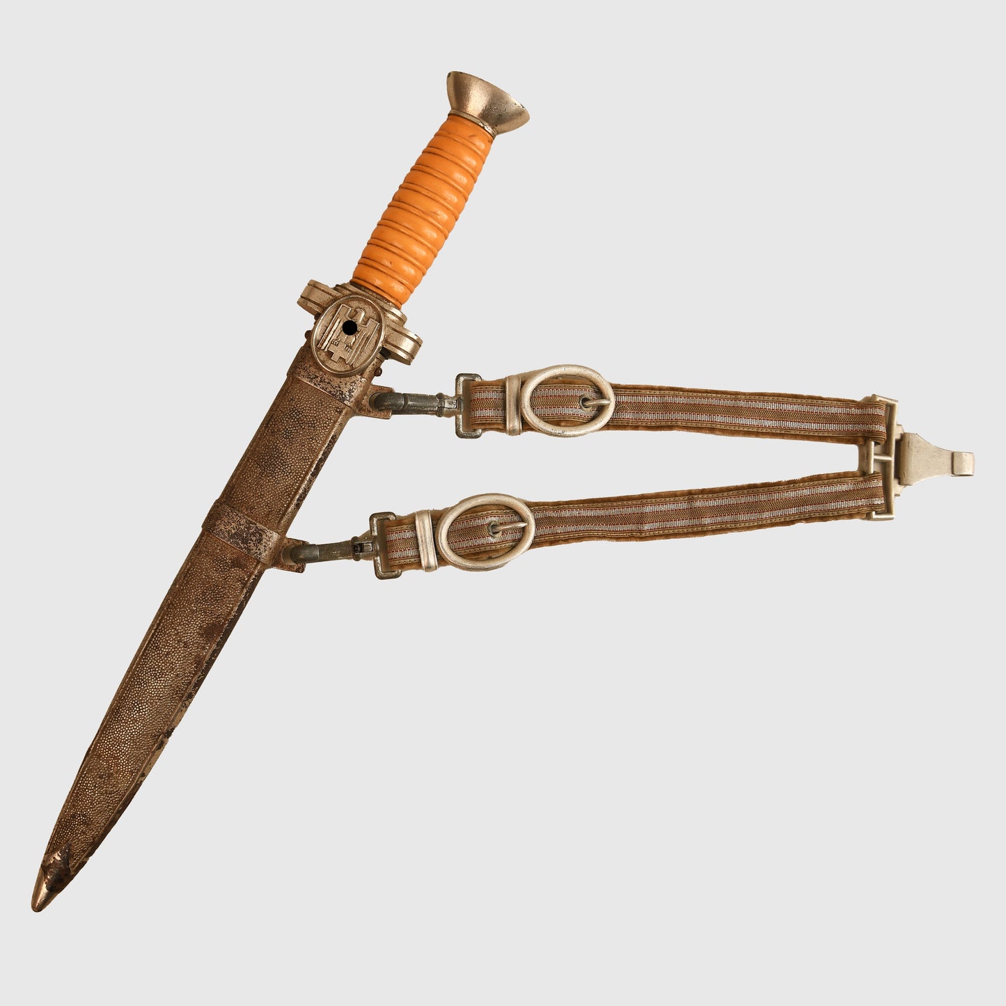 German WWII Red Cross Officers Display Piece with Straps