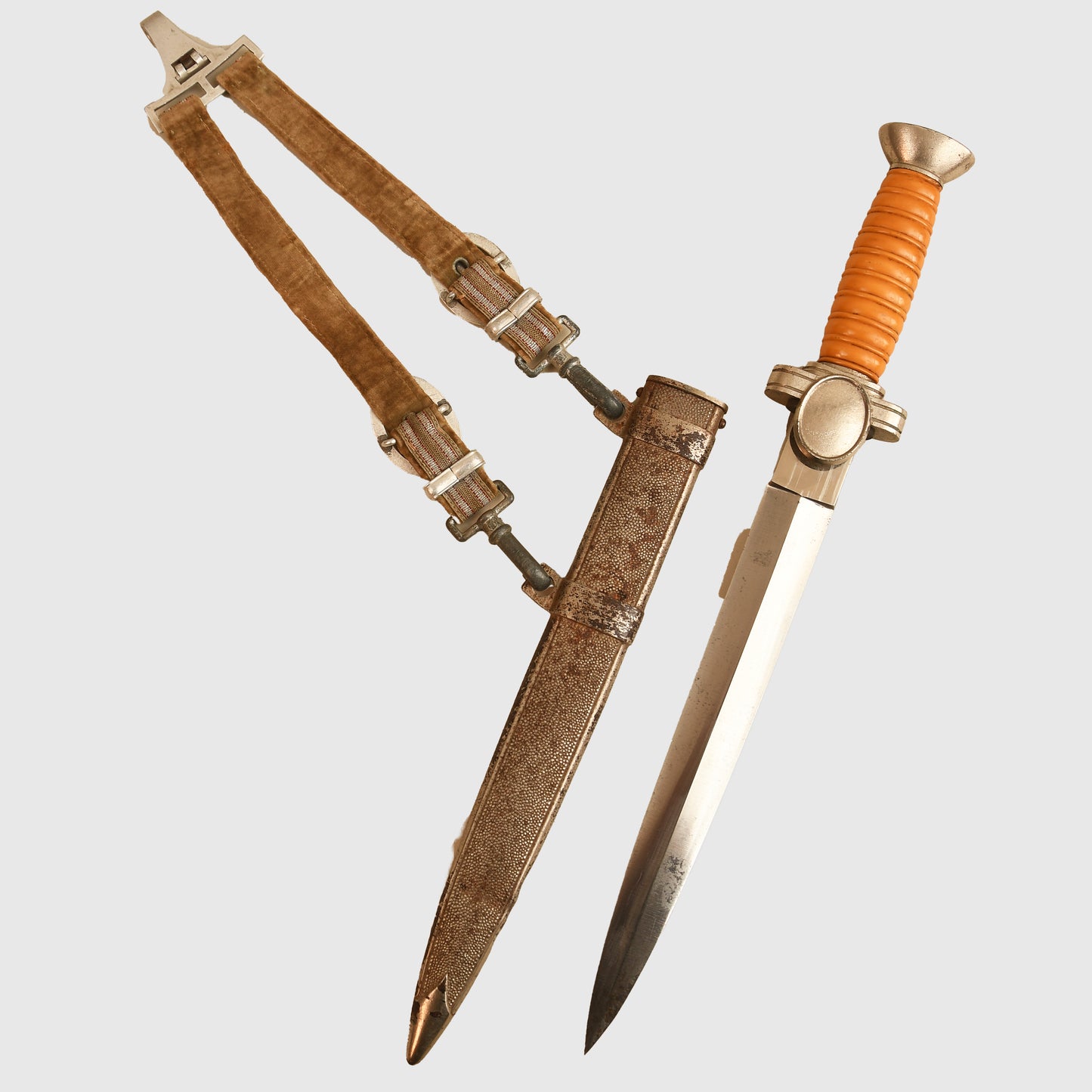 German WWII Red Cross Officers Display Piece with Straps