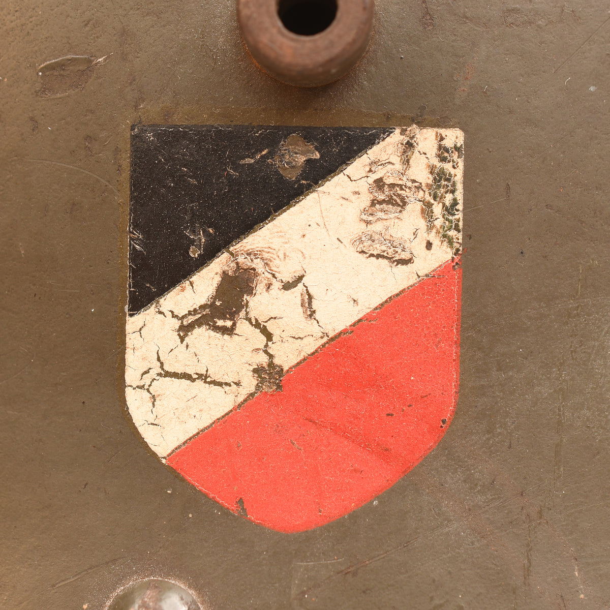 GERMAN WWII M.16 DOUBLE DECAL AUSTRIAN TRANSITIONAL HELMET