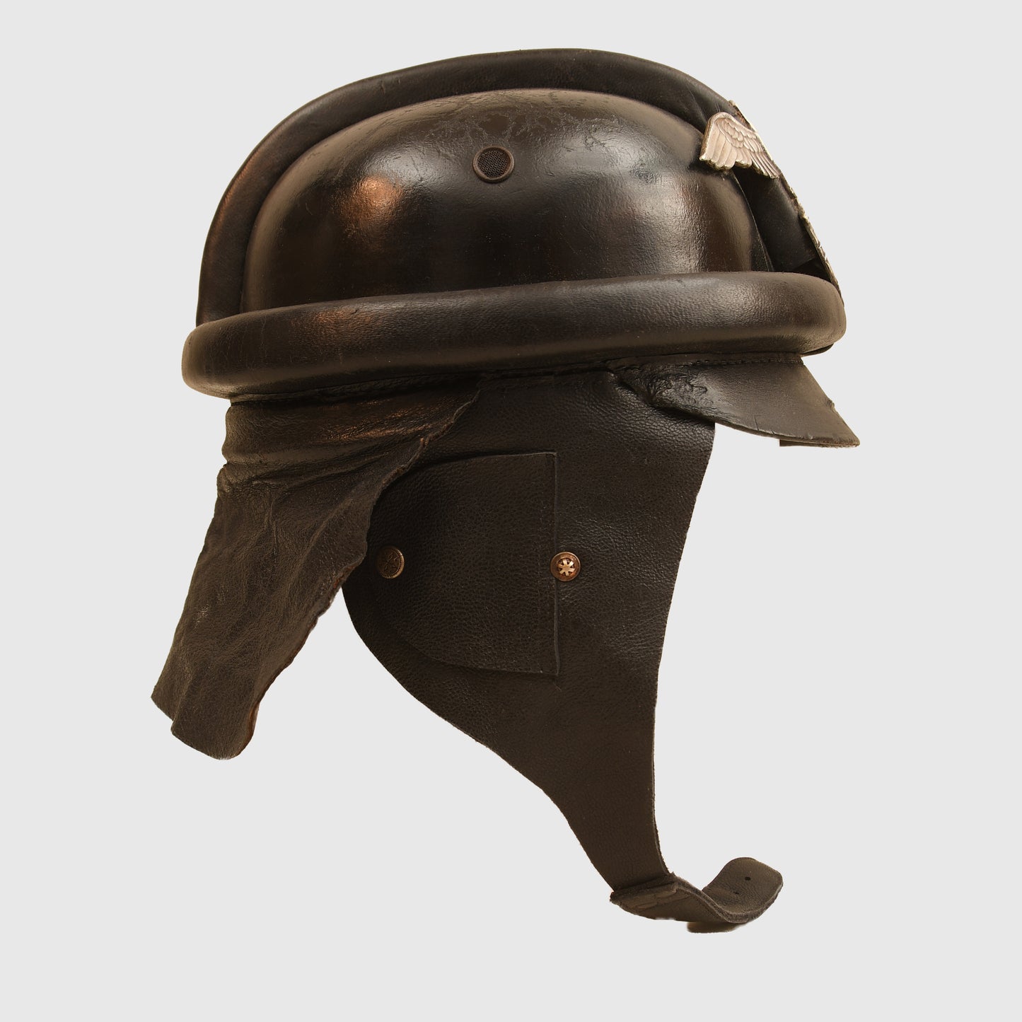 German WWII NSKK Motorcycle Helmet