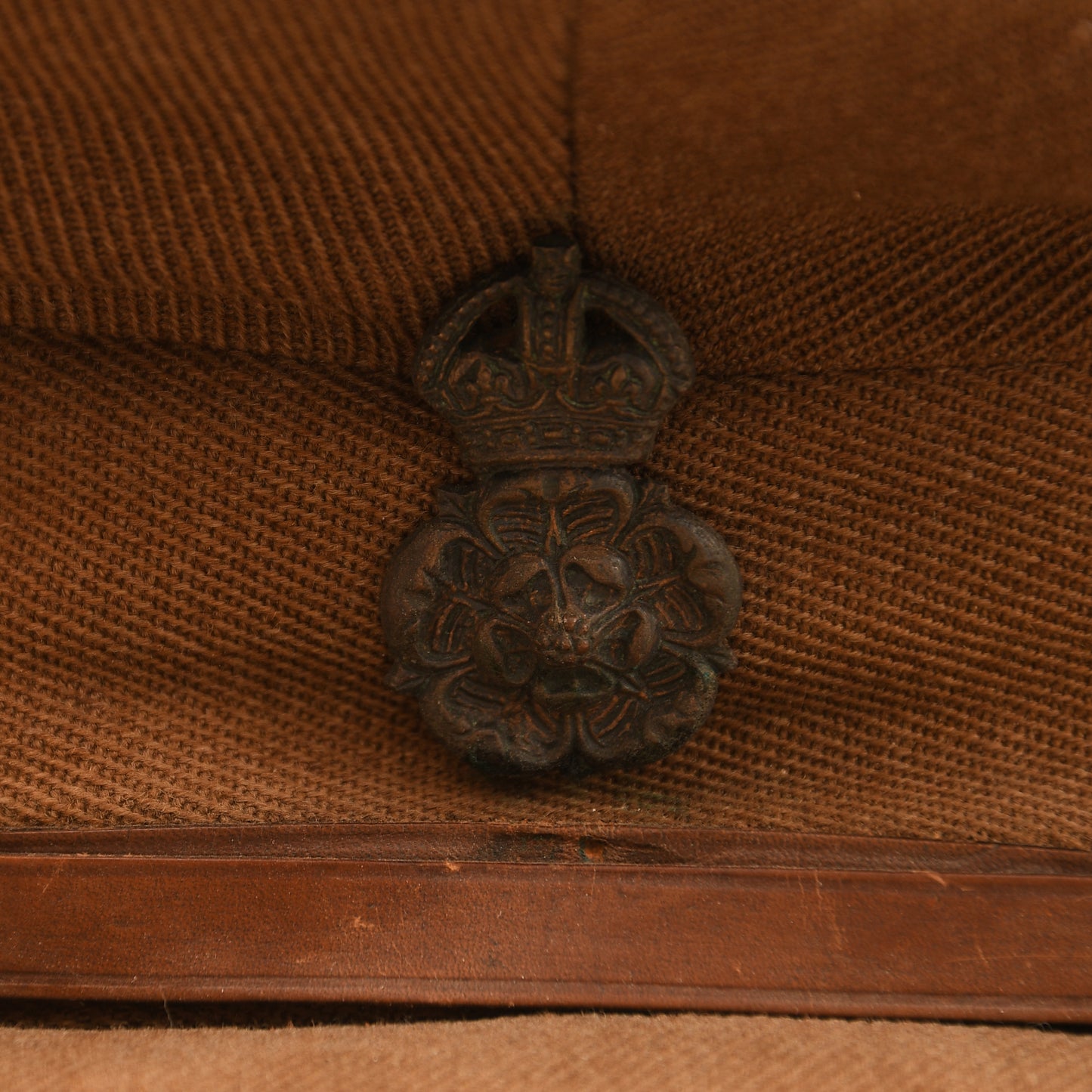 British WWI Yorkshire Hussars Officers Visor Cap