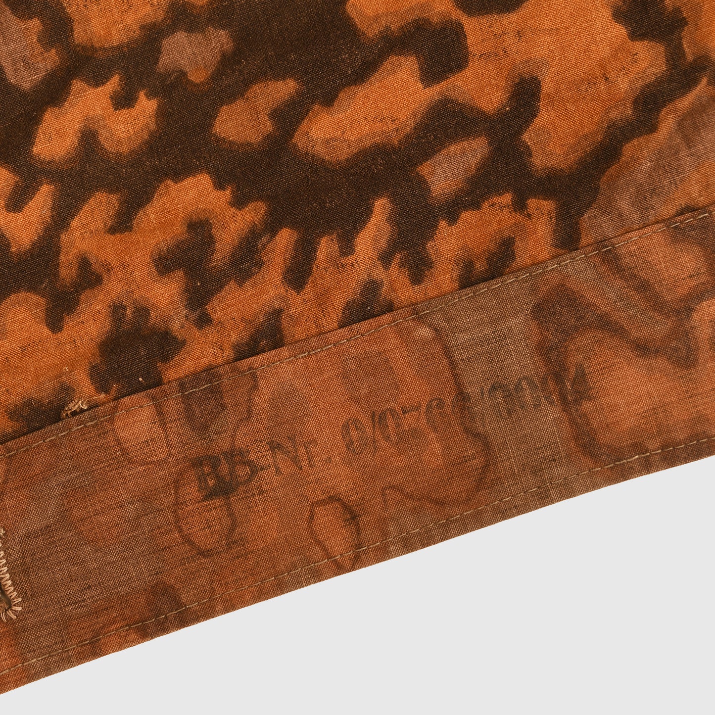 German WWII Waffen SS RB Numbered Oak Leaf Zeltbahn
