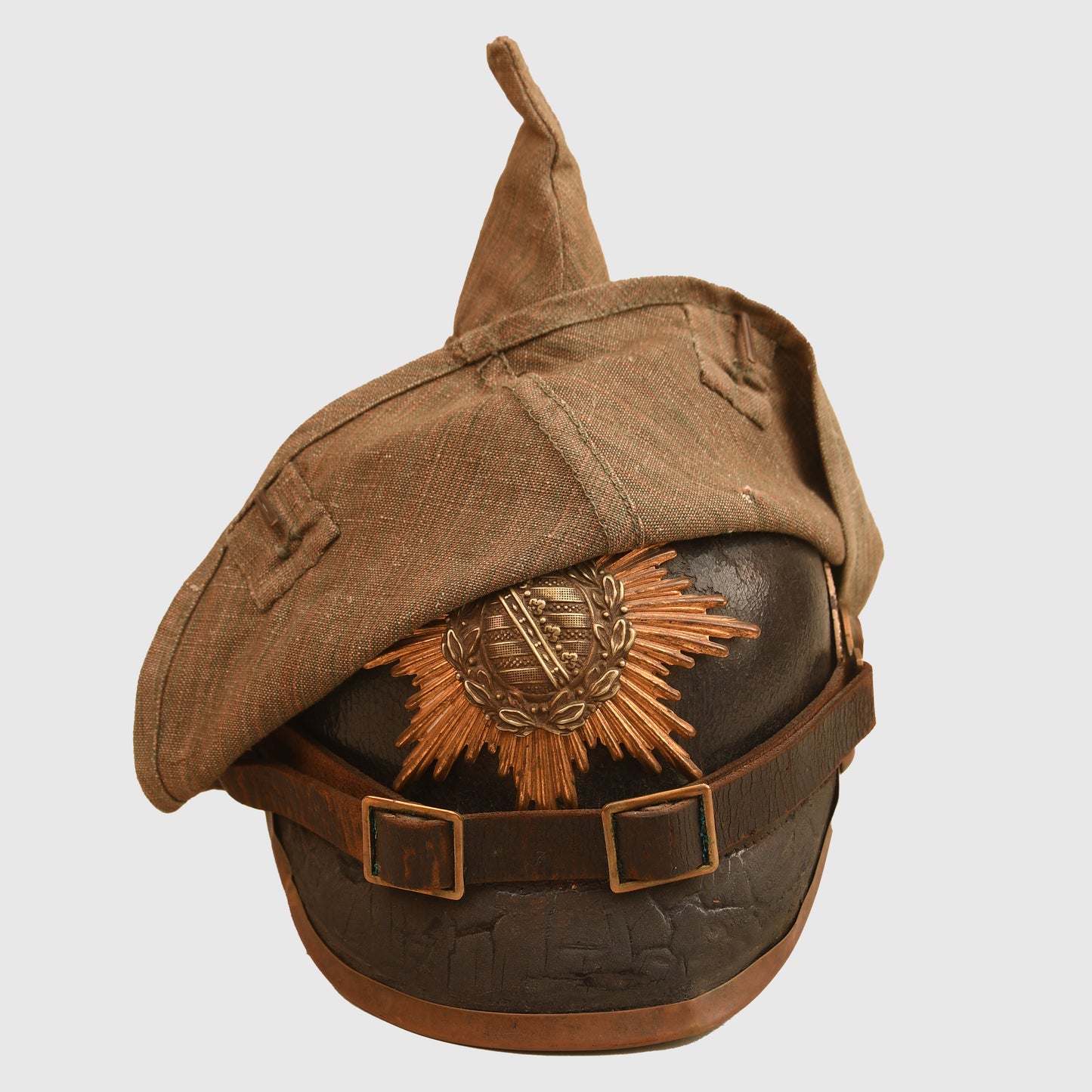 German WWI Saxon Enlisted Ranks Pickelhaube