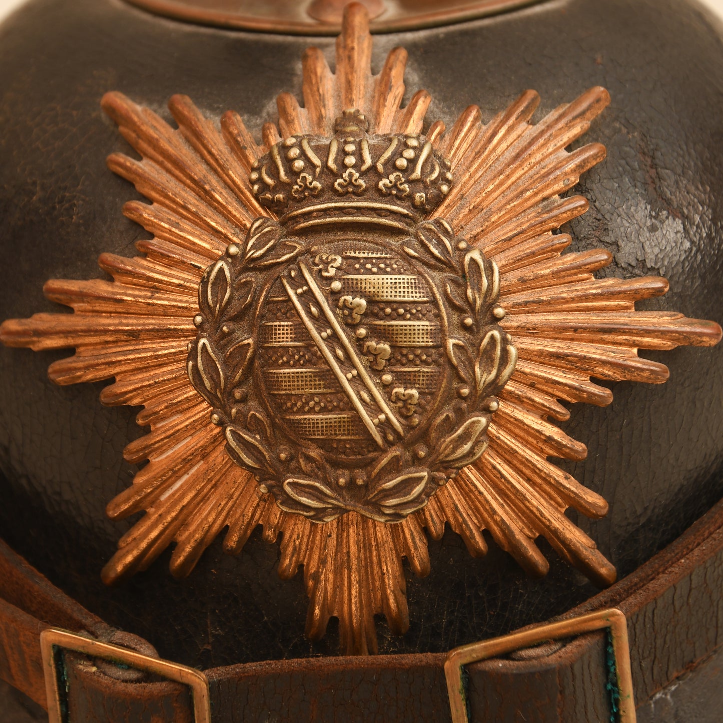 German WWI Saxon Enlisted Ranks Pickelhaube