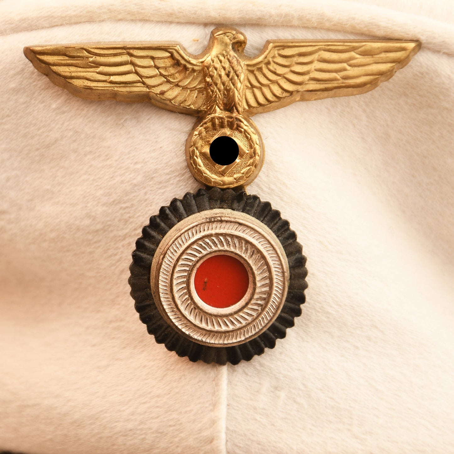 German WWII Kriegsmarine Schlageter Enlisted Man’s Deck Cap, White Top