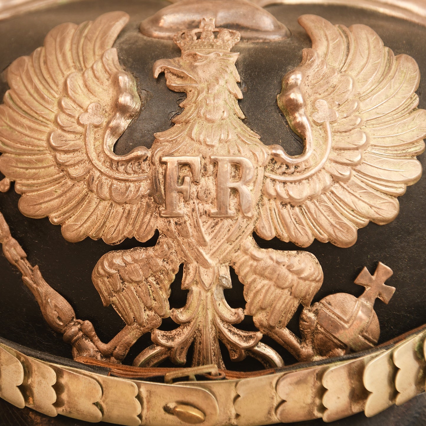 German WWI Prussian Military Official Possibly Veterinary Department Pickelhaube