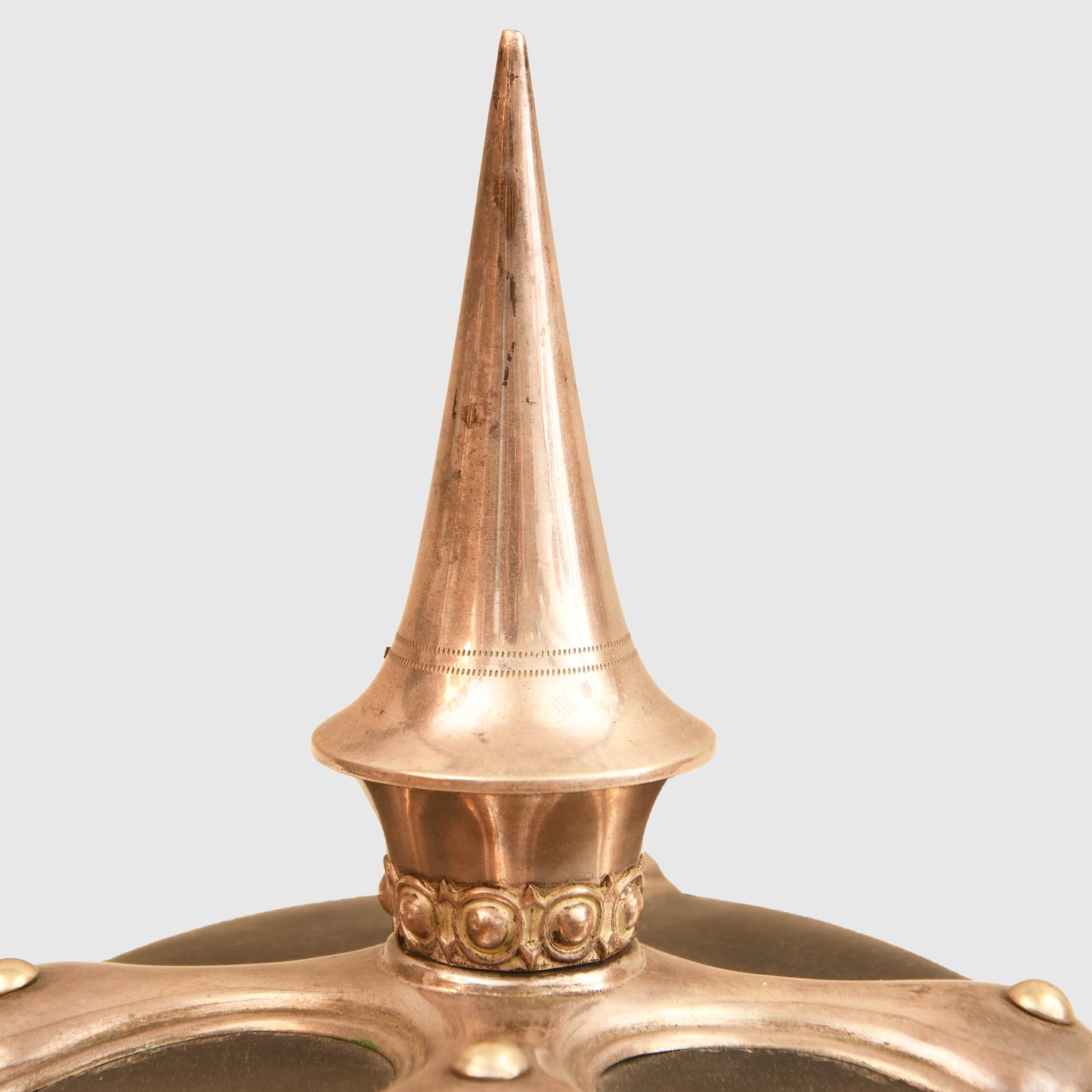 German WWI Prussian Military Official Possibly Veterinary Department Pickelhaube