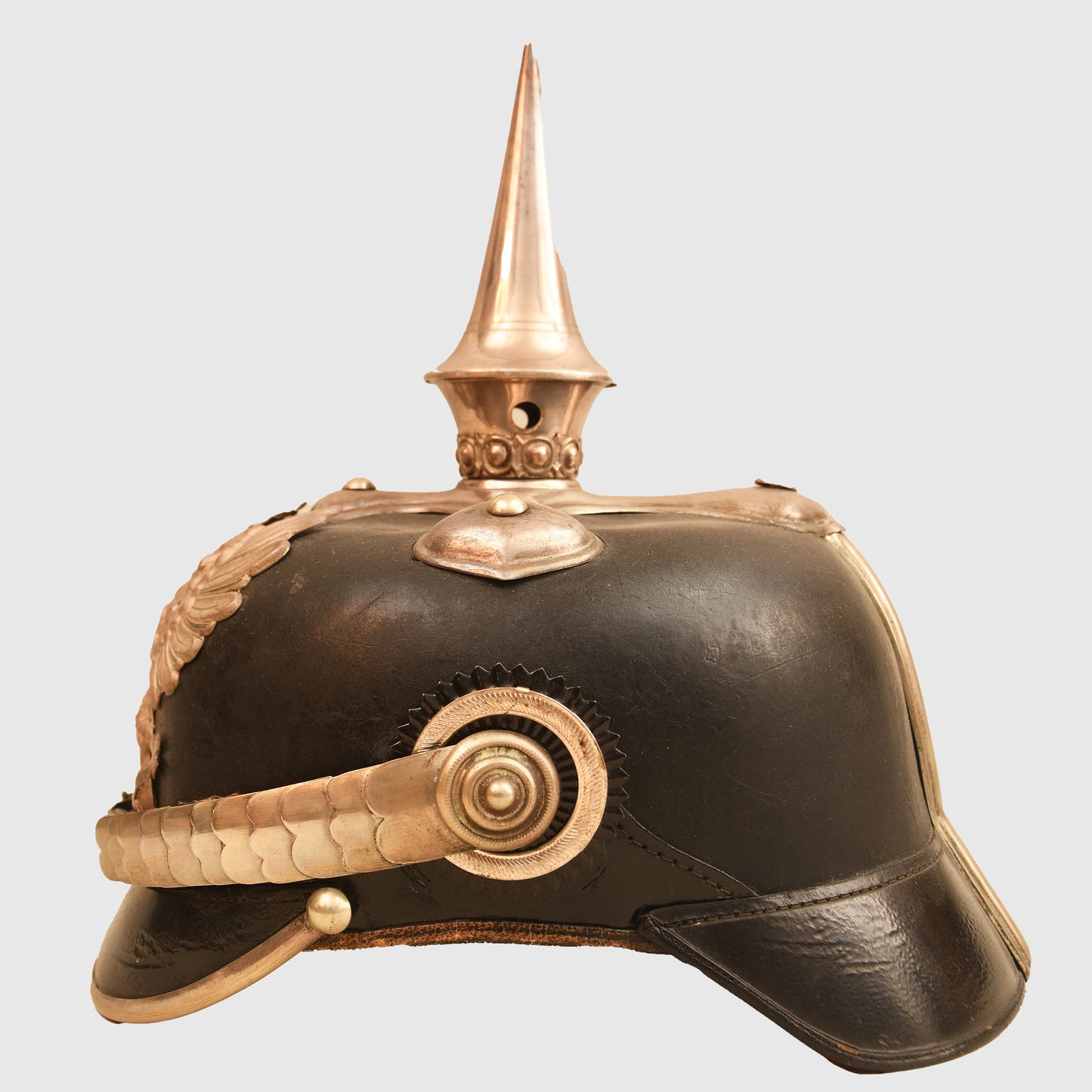 German WWI Prussian Military Official Possibly Veterinary Department Pickelhaube