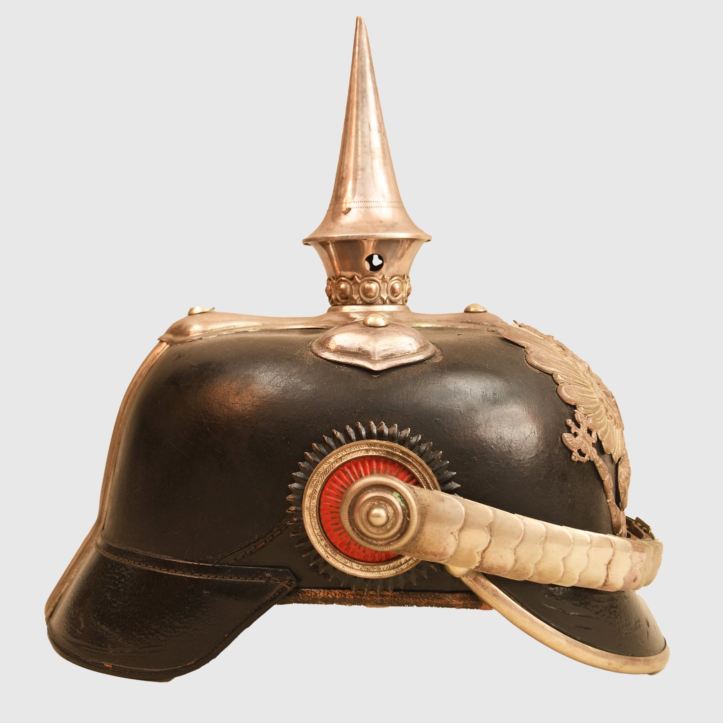 German WWI Prussian Military Official Possibly Veterinary Department Pickelhaube