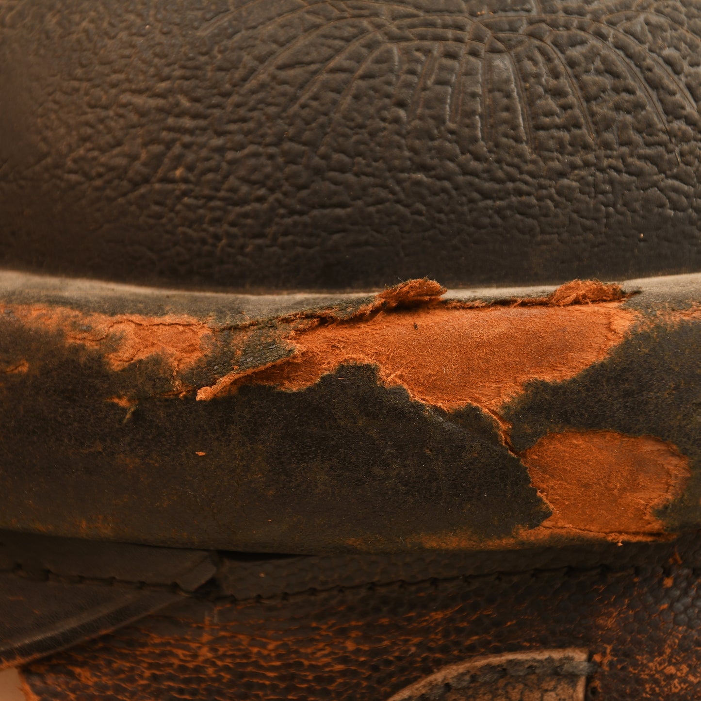 German WWI Aviators Leather Flying Helmet and Photograph