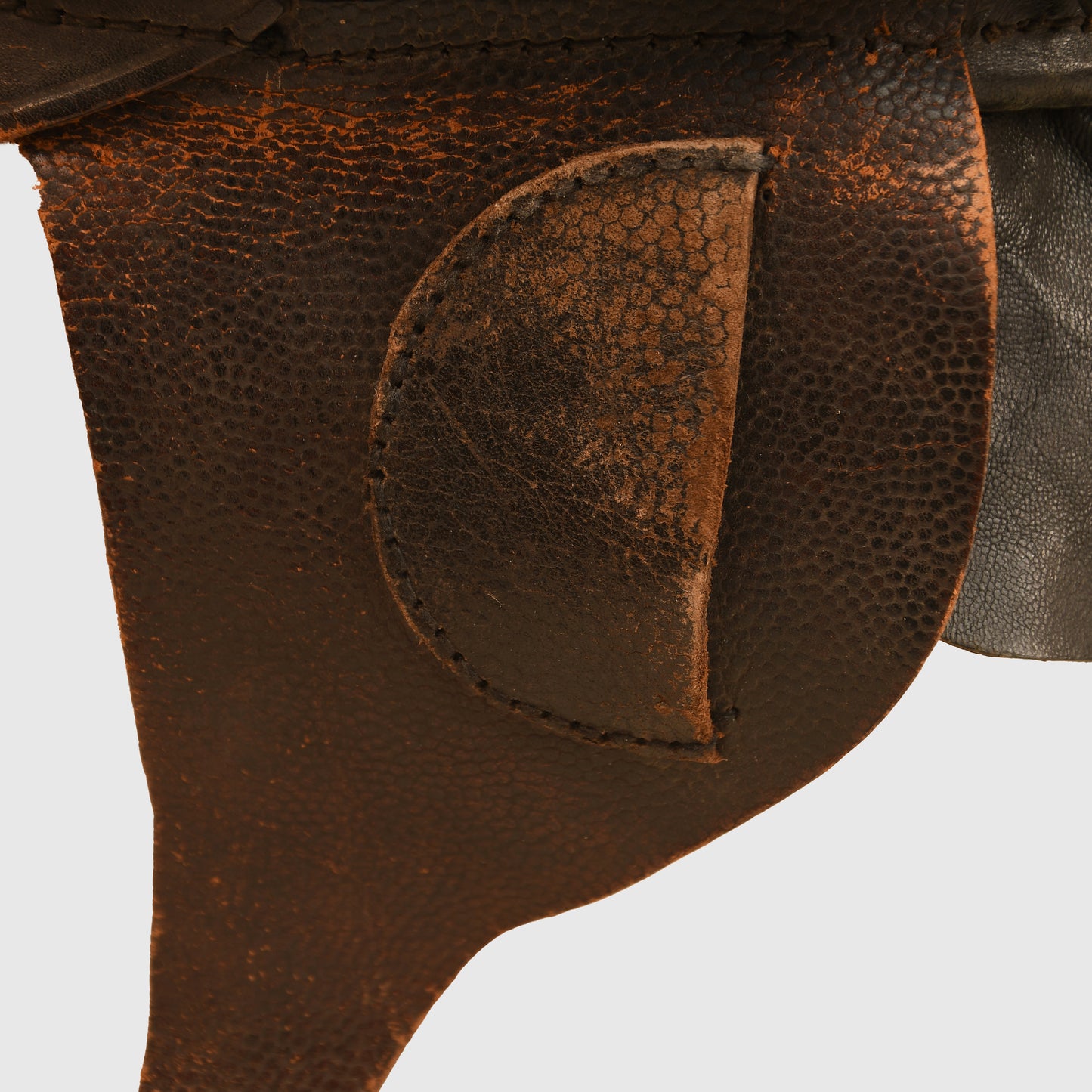 German WWI Aviators Leather Flying Helmet and Photograph