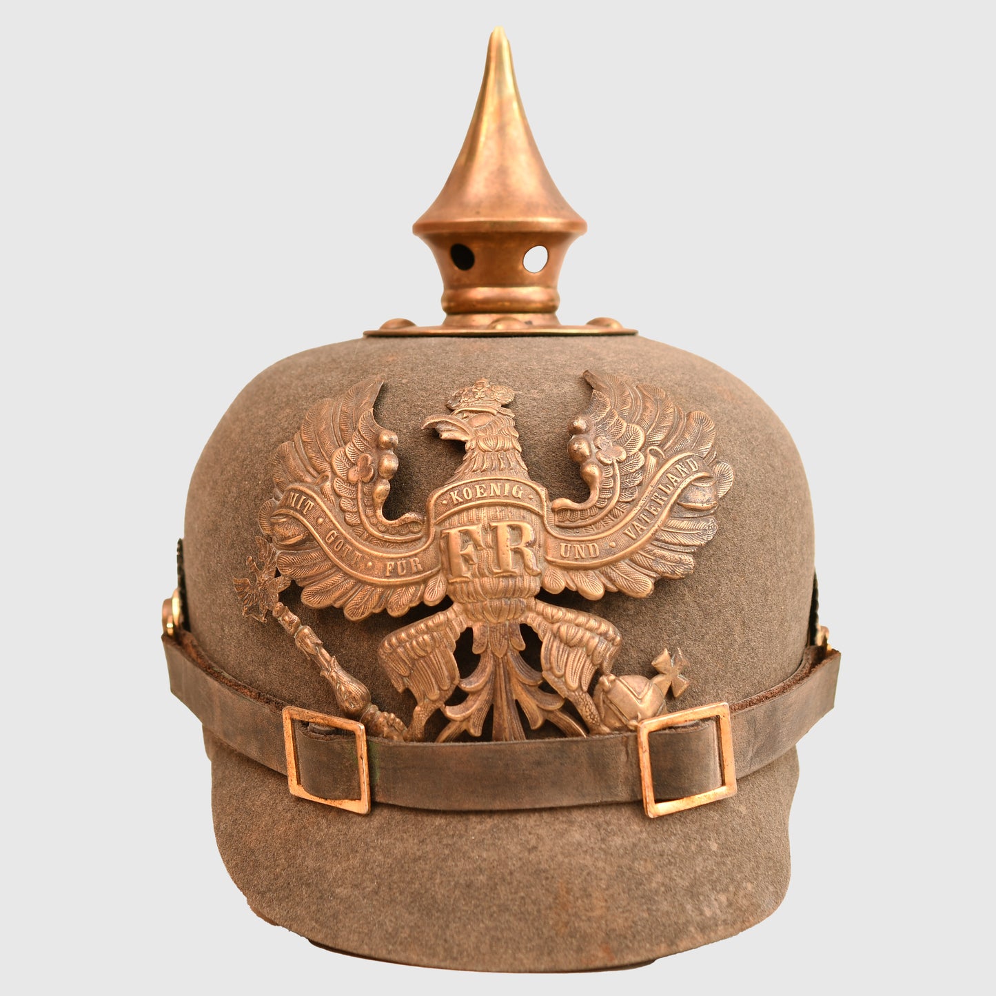 German WWI Prussian Felt Pickelhaube
