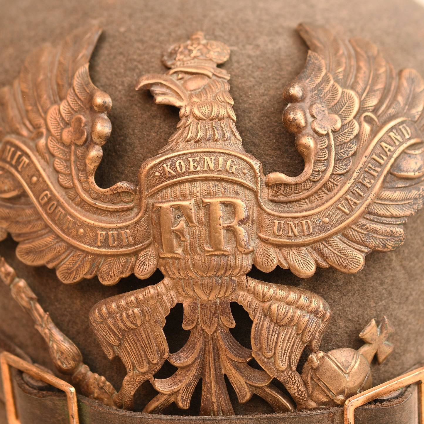 German WWI Prussian Felt Pickelhaube
