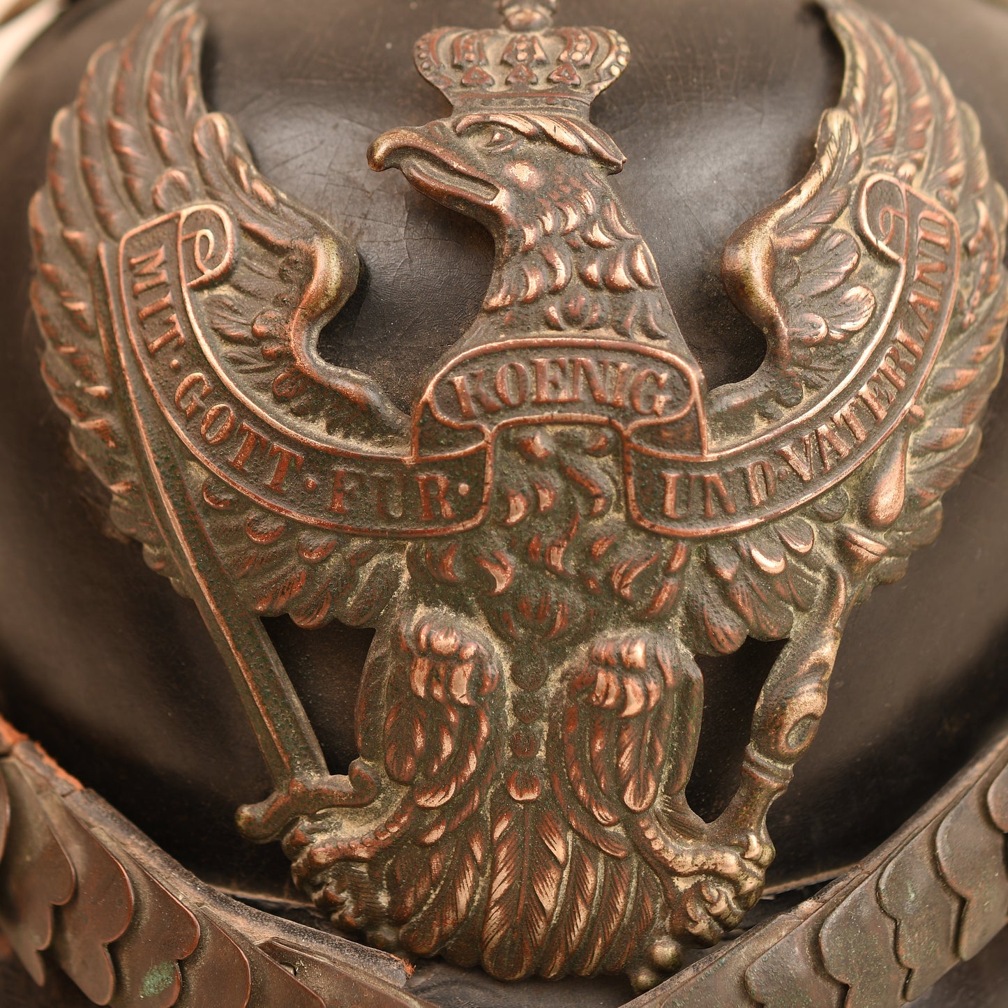 German WWI Prussian 1860/1870 Model Enlisted Ranks Dragoon Helmet