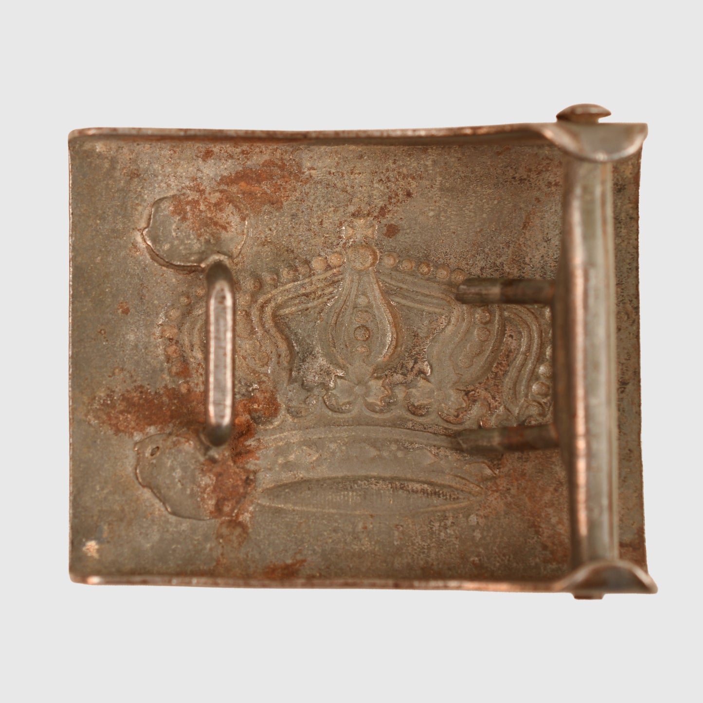 German WWI Hessian Enlisted Man’s Belt Buckle in Steel