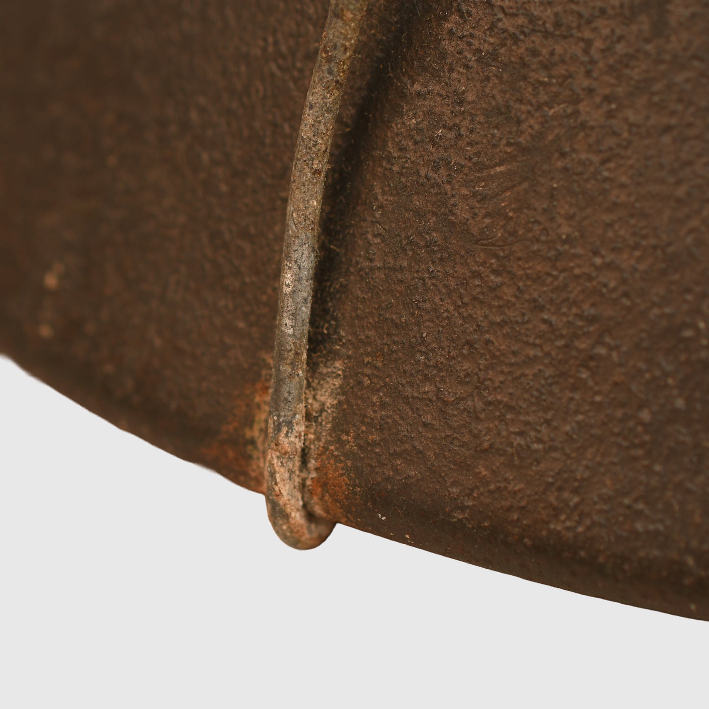 German WWII Army or SS M35 Combat Helmet with Wire Cover