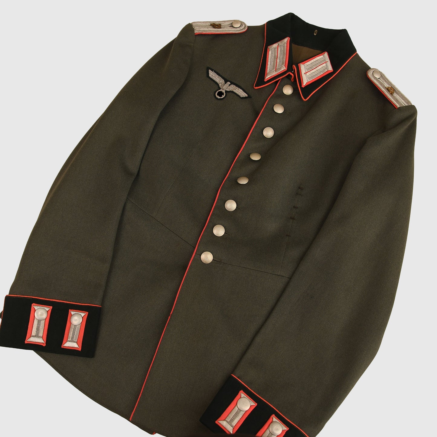 German WWII Army Panzer Leutnant’s Parade Tunic and Trousers