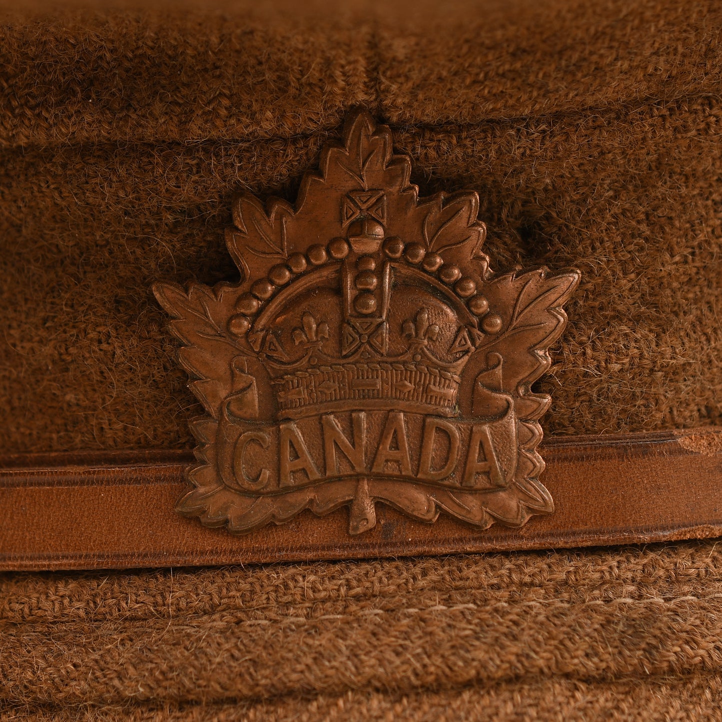 British/Canadian WWI Canadian Stiff Top Cap