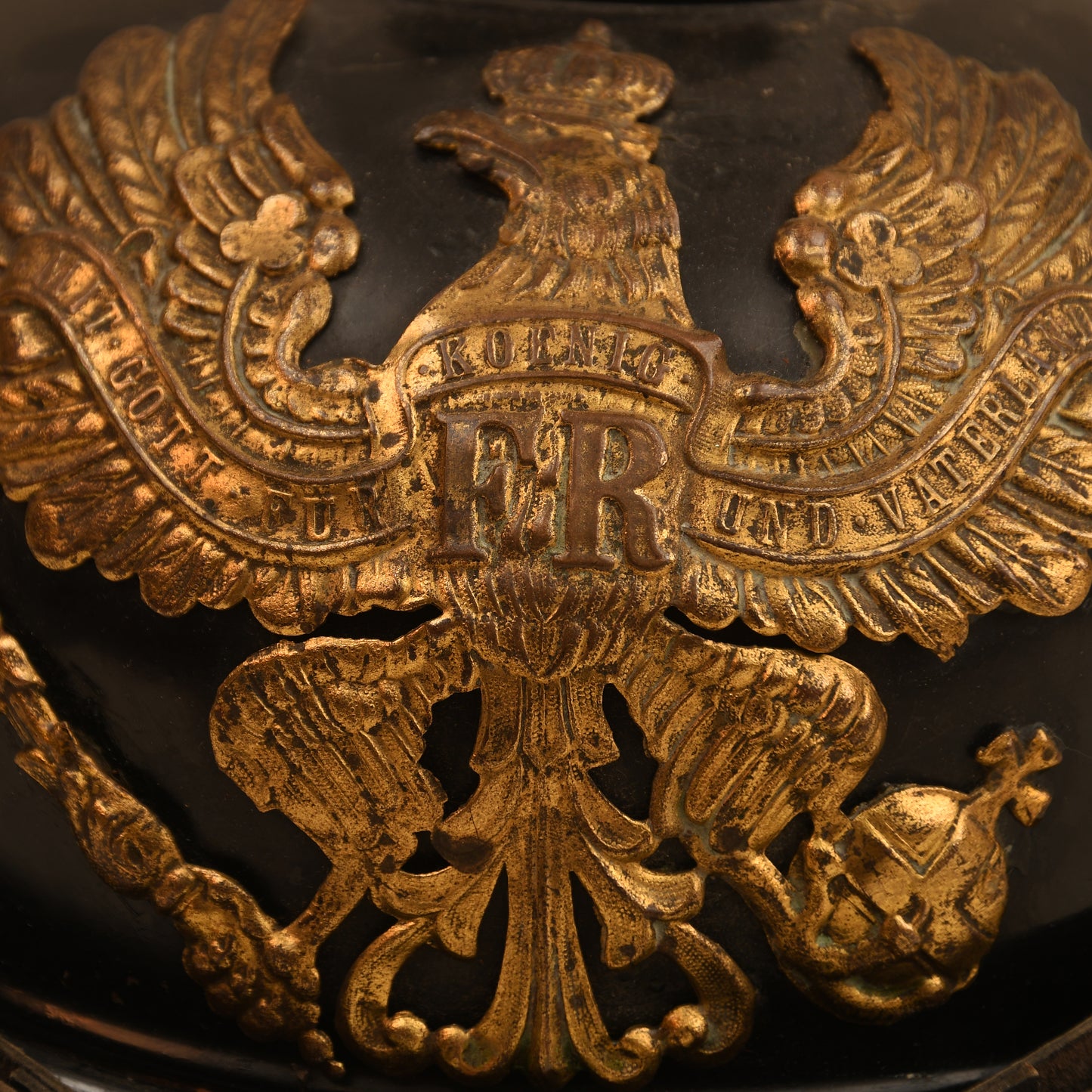 German WWI All-Tin Prussian Pickelhaube