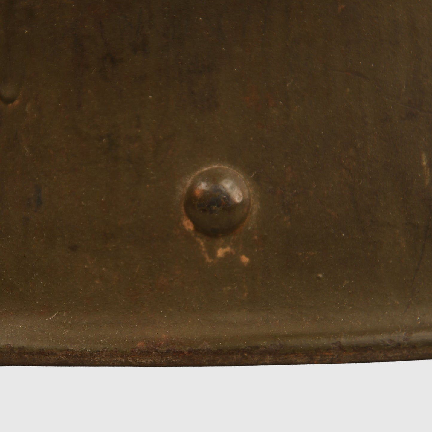 German WWI M17 Helmet with Remains of Post Home Label