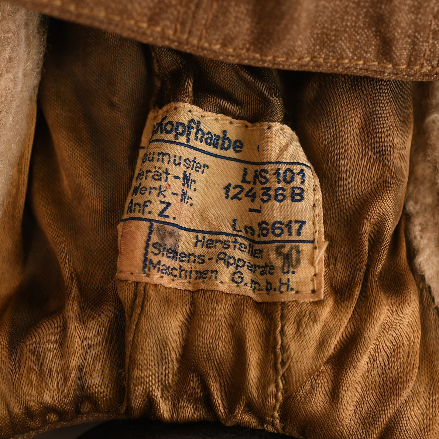 German WWII Luftwaffe Summer Weight Flying Helmet