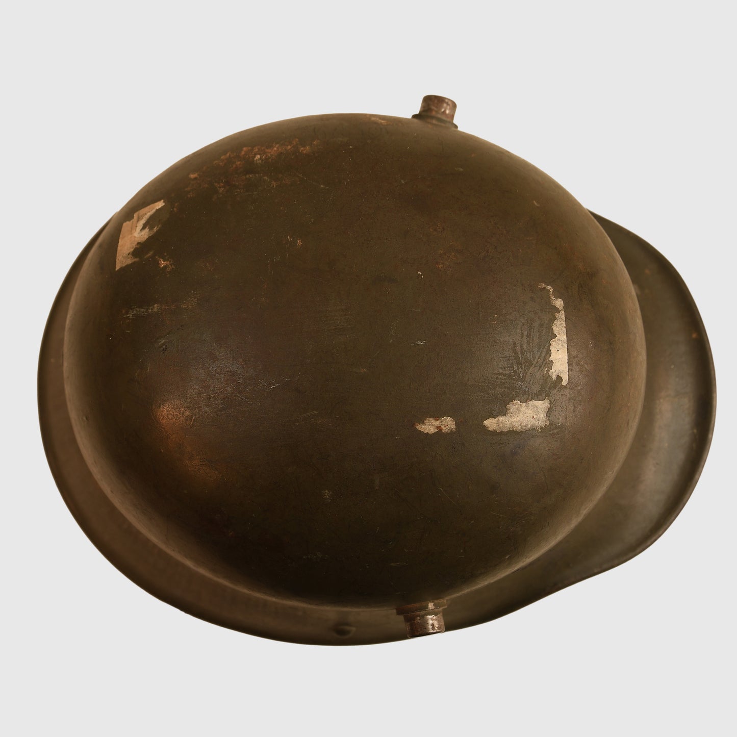 German WWI M17 Helmet with Remains of Post Home Label