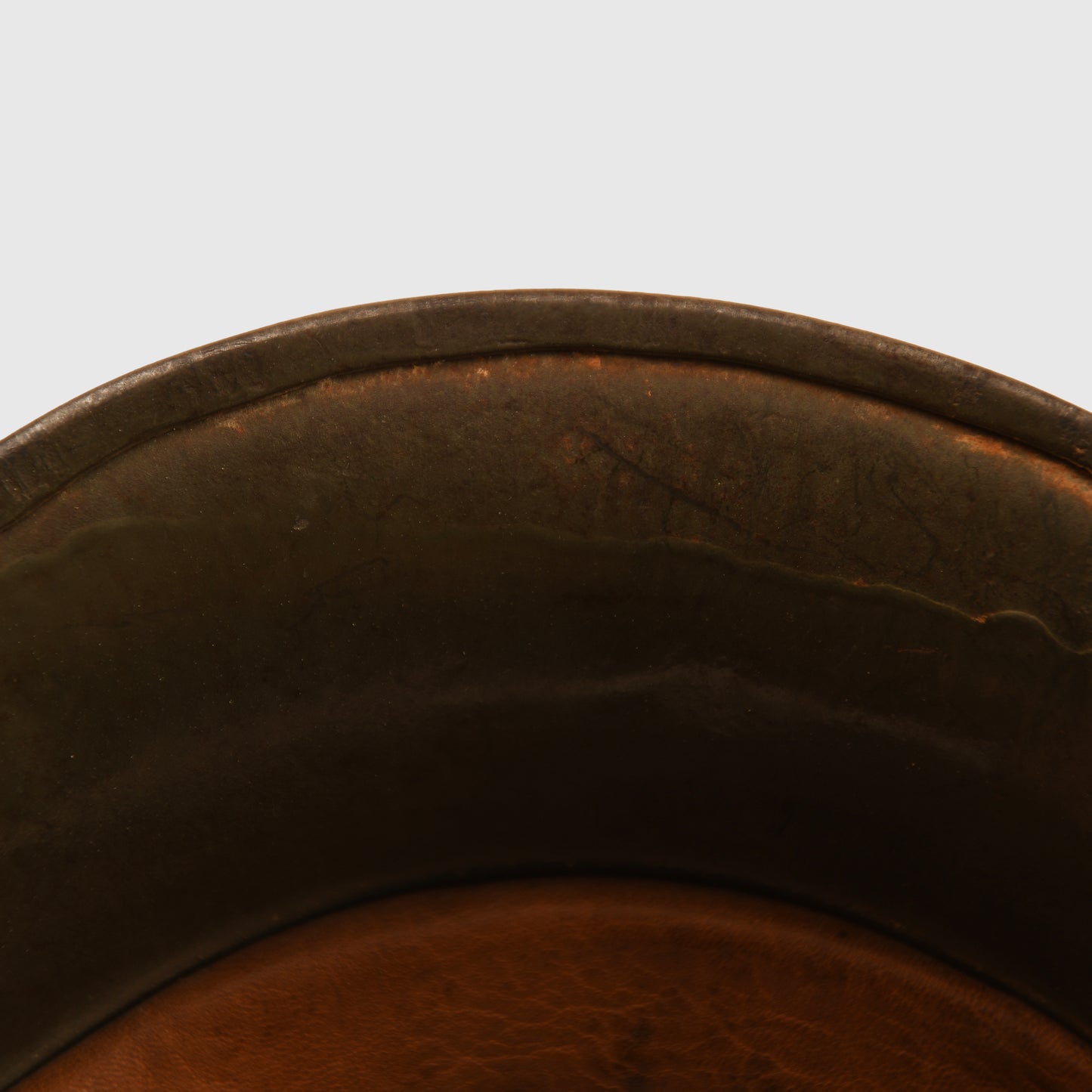 German WWI M17 Helmet with Remains of Post Home Label