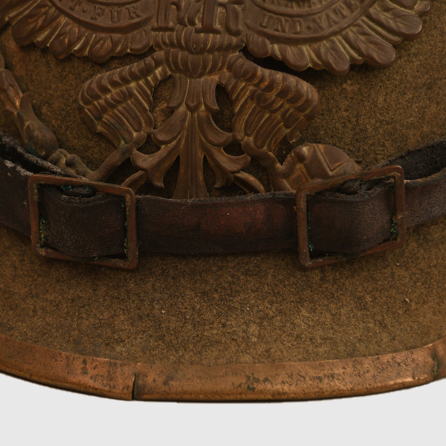 German WWI Prussian Felt Ersatz Pickelhaube