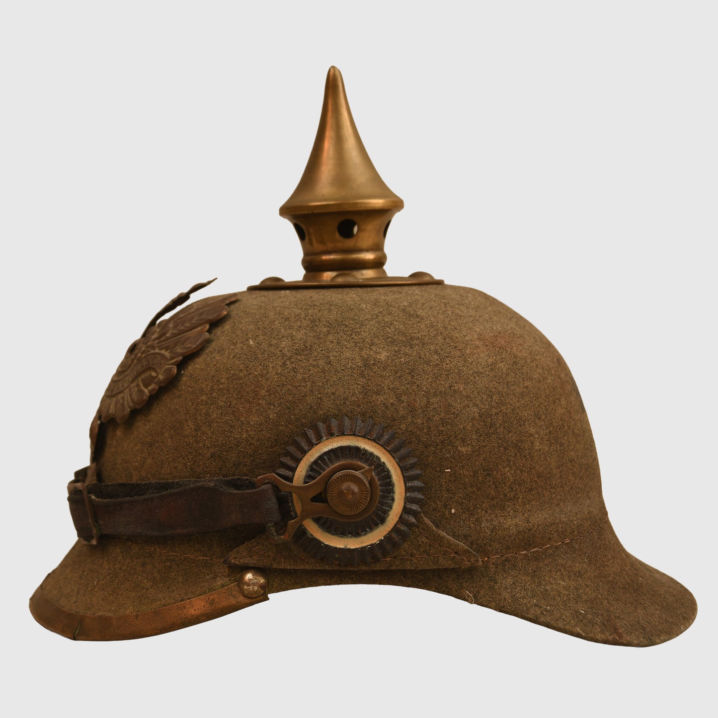 German WWI Prussian Felt Ersatz Pickelhaube