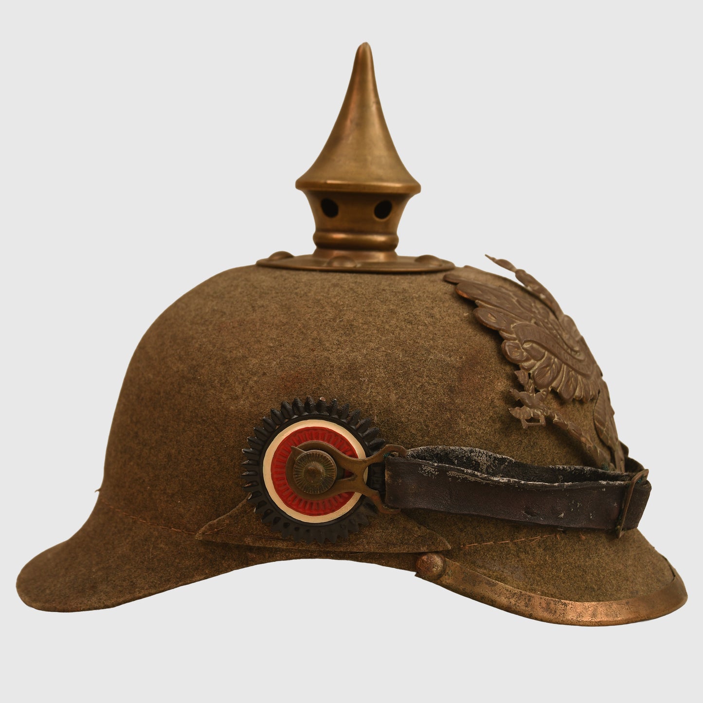 German WWI Prussian Felt Ersatz Pickelhaube