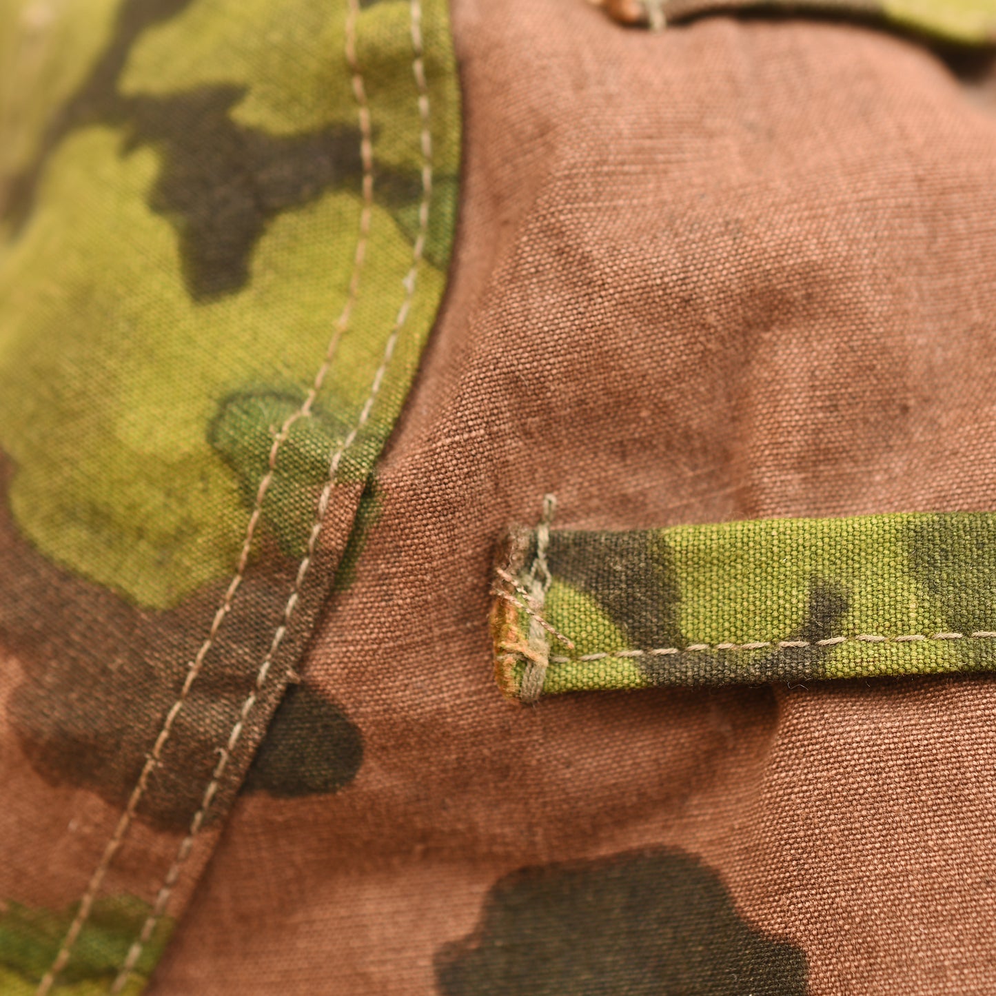 German WWII Waffen-SS Oakleaf Helmet Cover