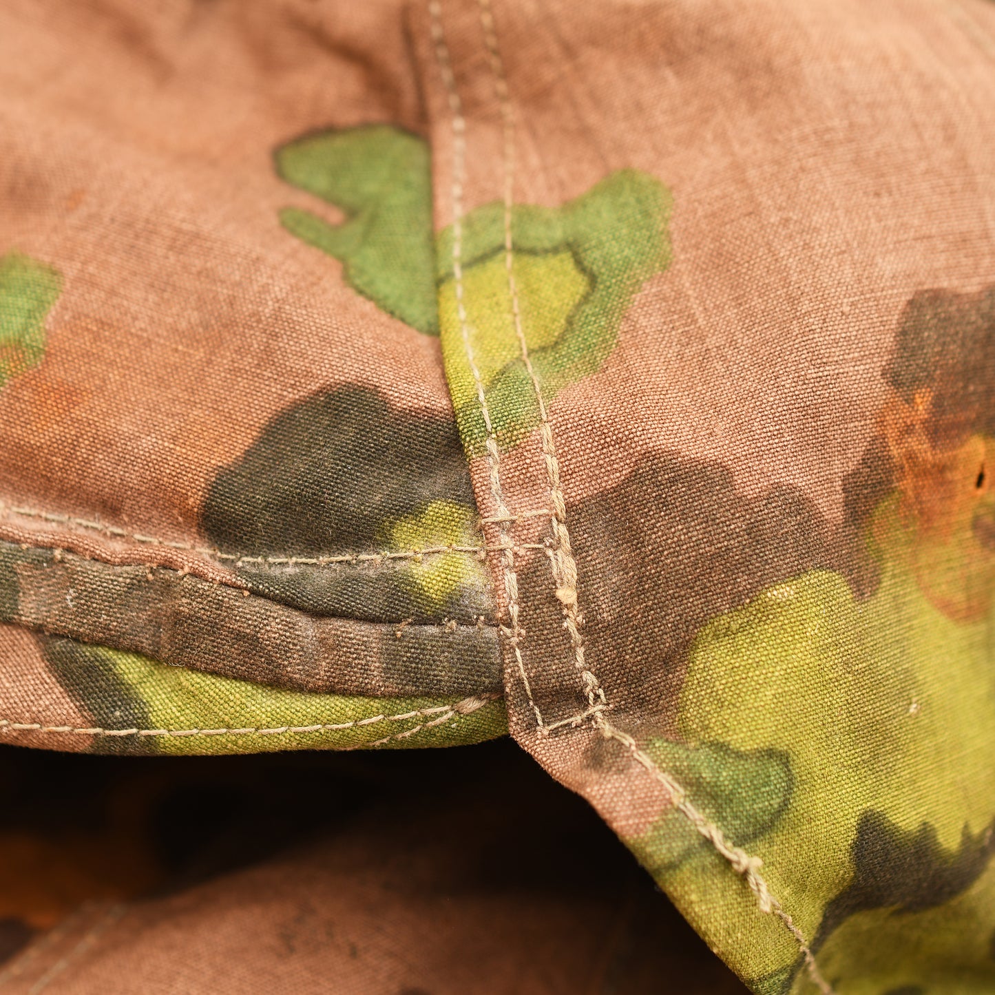 German WWII Waffen-SS Oakleaf Helmet Cover