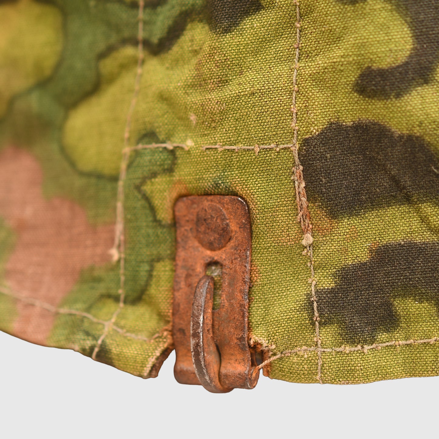 German WWII Waffen-SS Oakleaf Helmet Cover