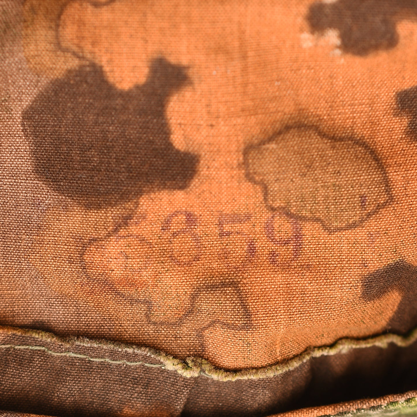 German WWII Waffen-SS Oakleaf Helmet Cover