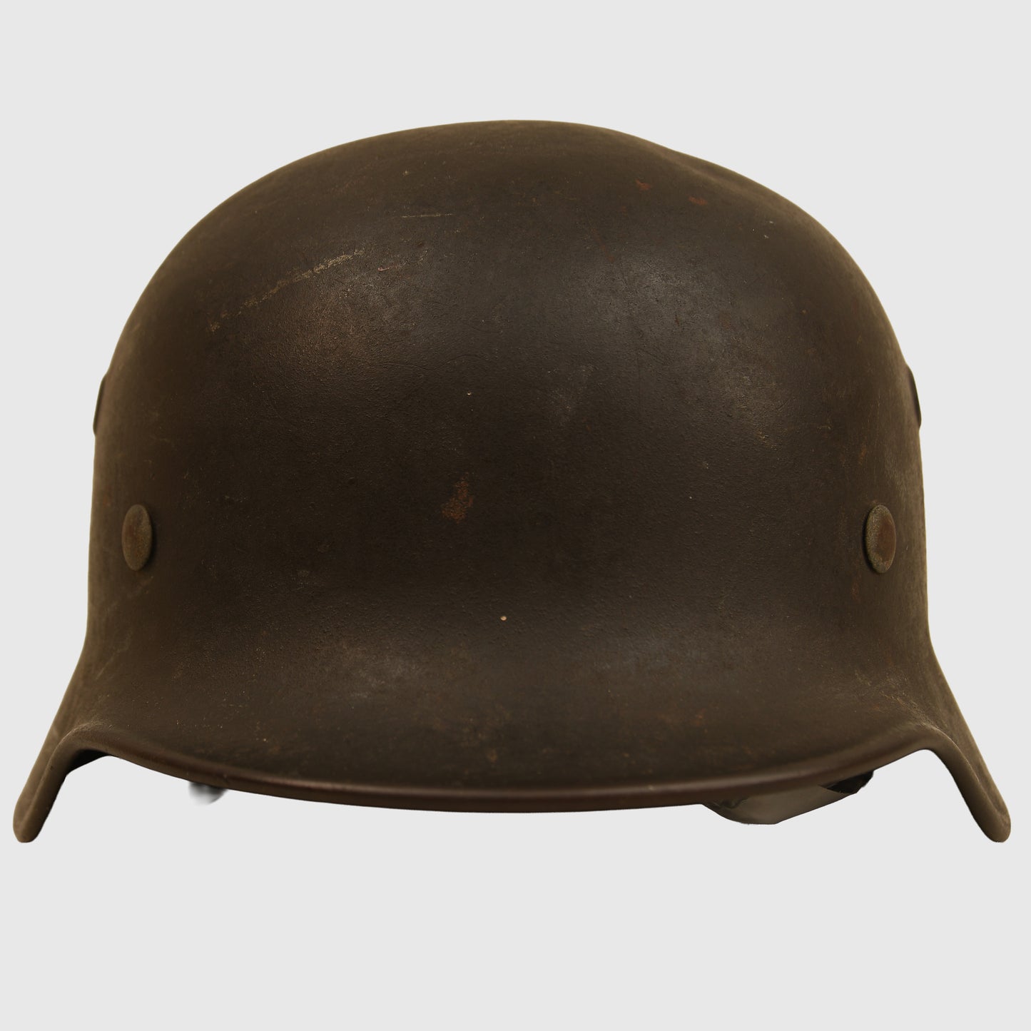 German WWII Single Decal Army M.40 Helmet – Battle Damaged