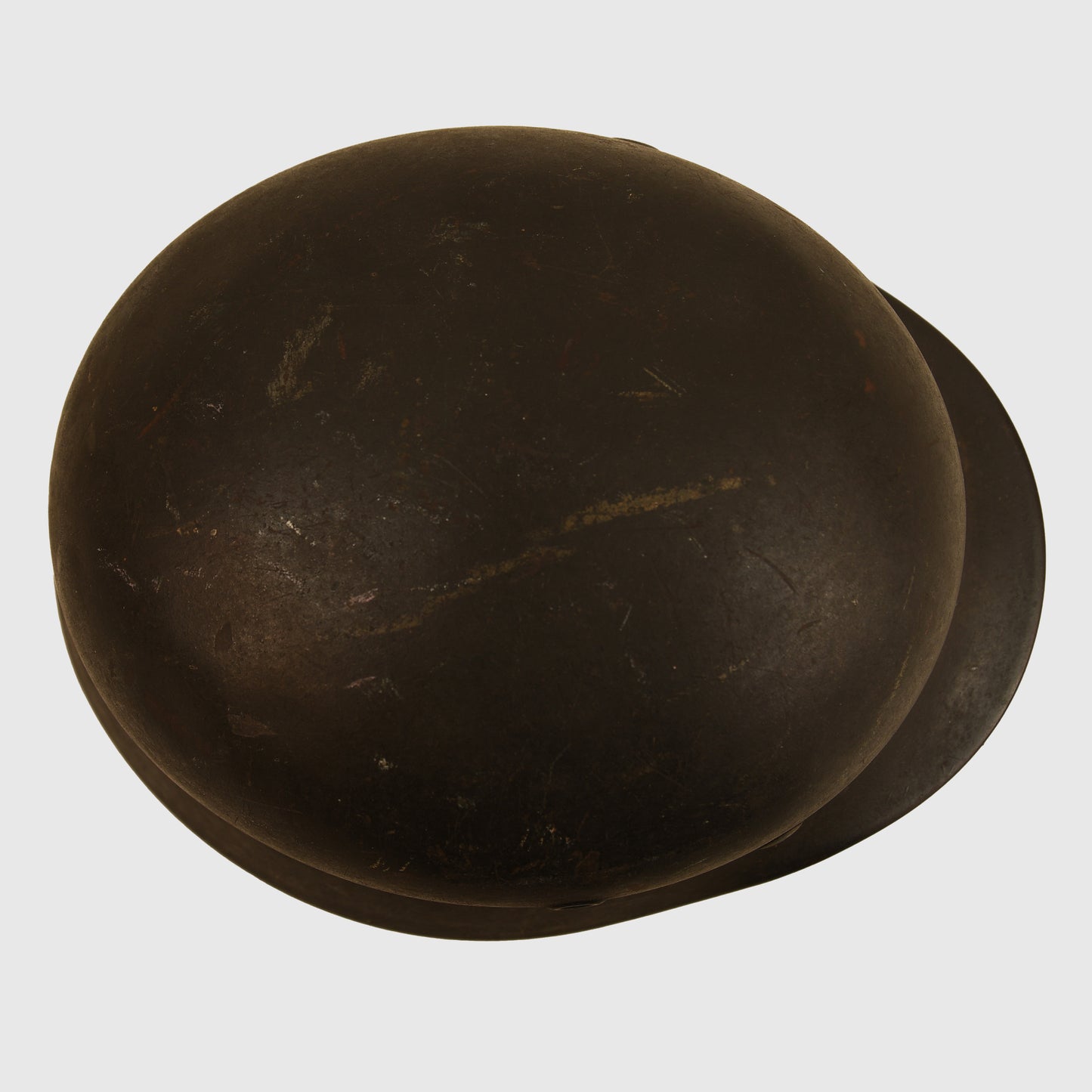 German WWII Single Decal Army M.40 Helmet – Battle Damaged
