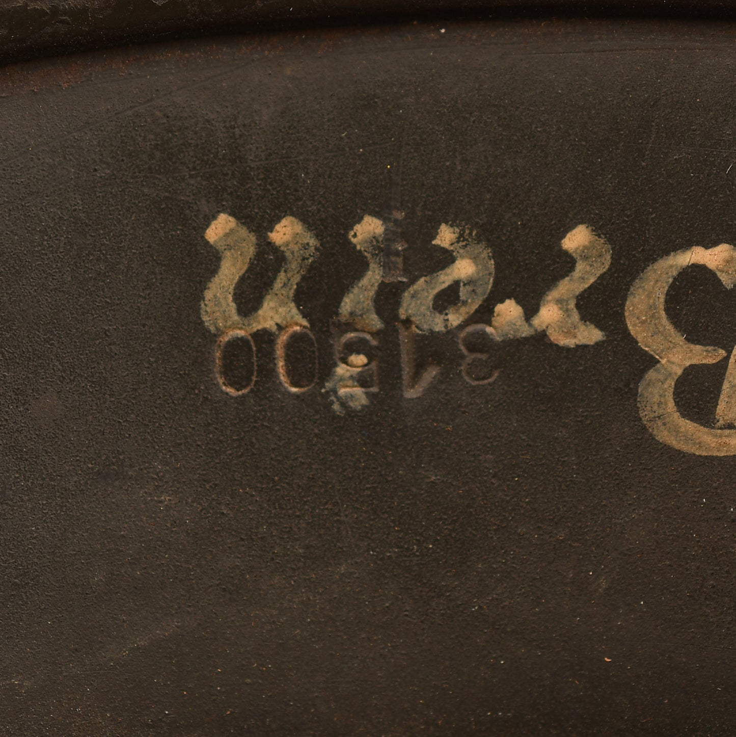 German WWII Single Decal Army M.40 Helmet – Battle Damaged