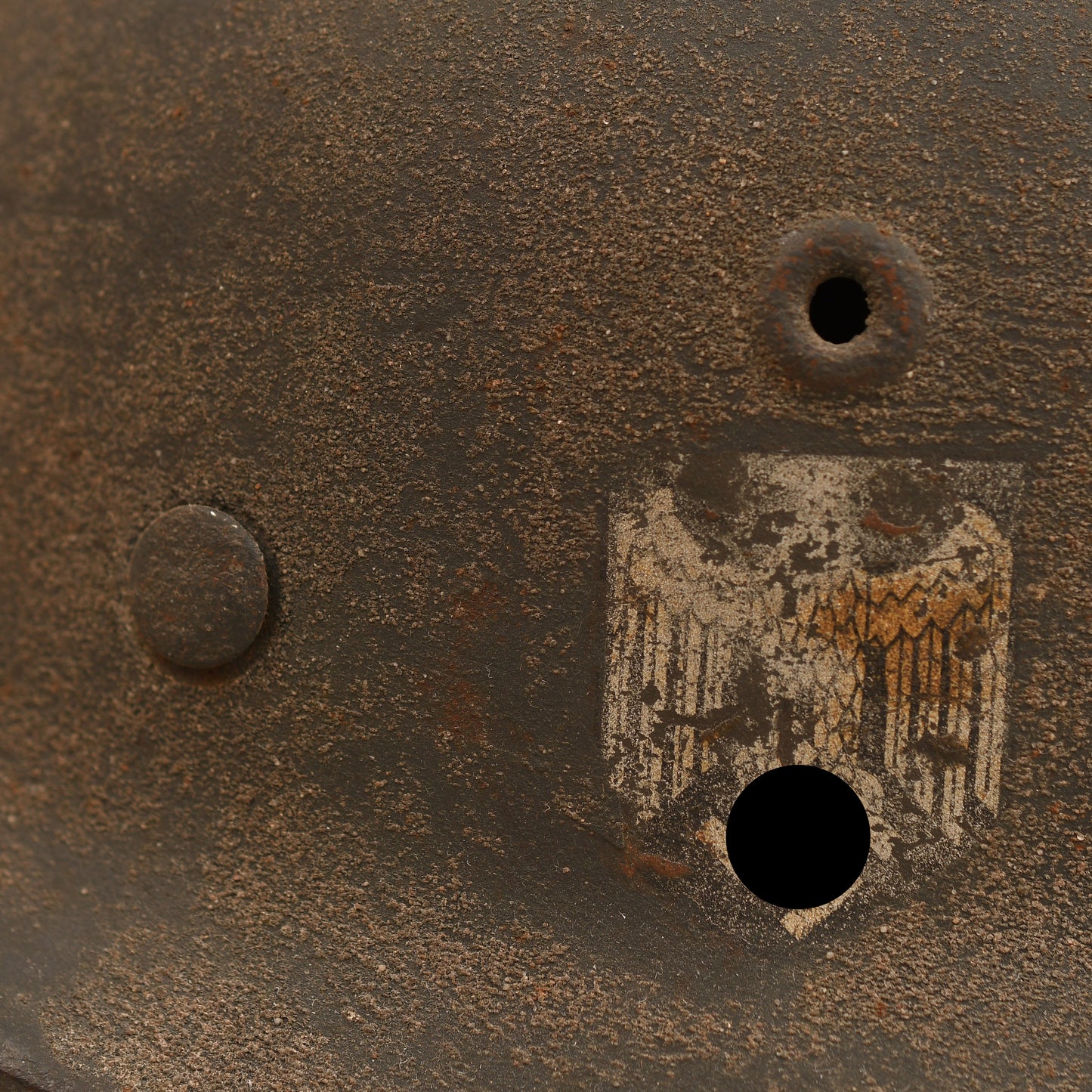 German WWII Army M.40 Single Decal Combat Helmet