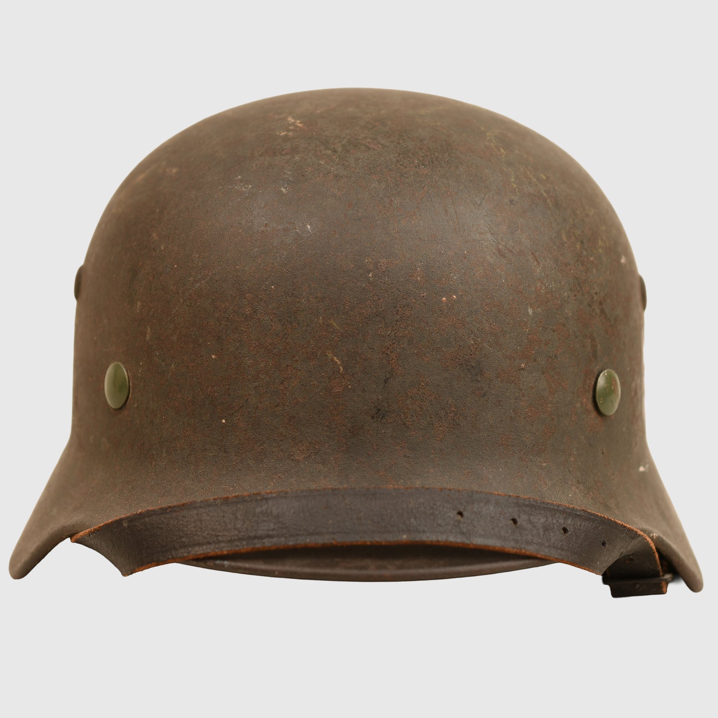 German WWII M35 Army Single Decal Combat Helmet, Named