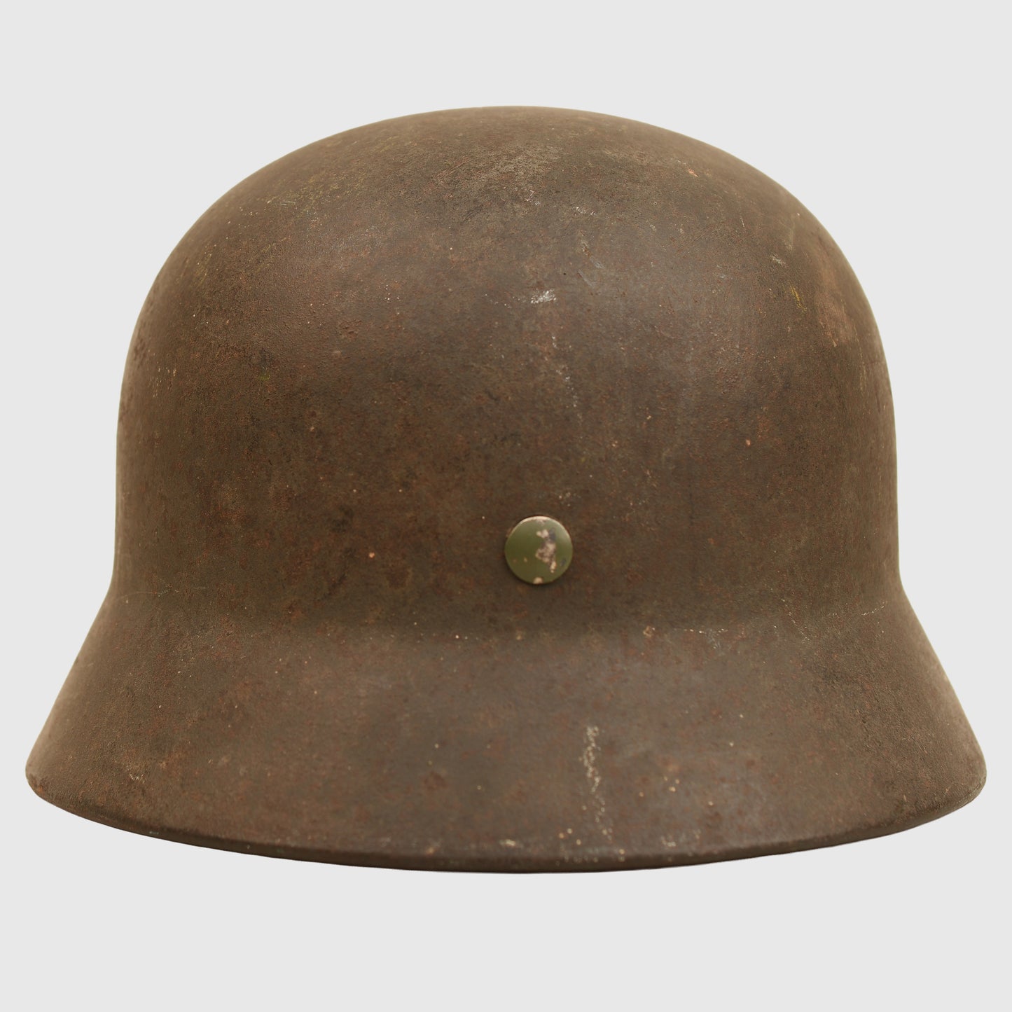 German WWII M35 Army Single Decal Combat Helmet, Named